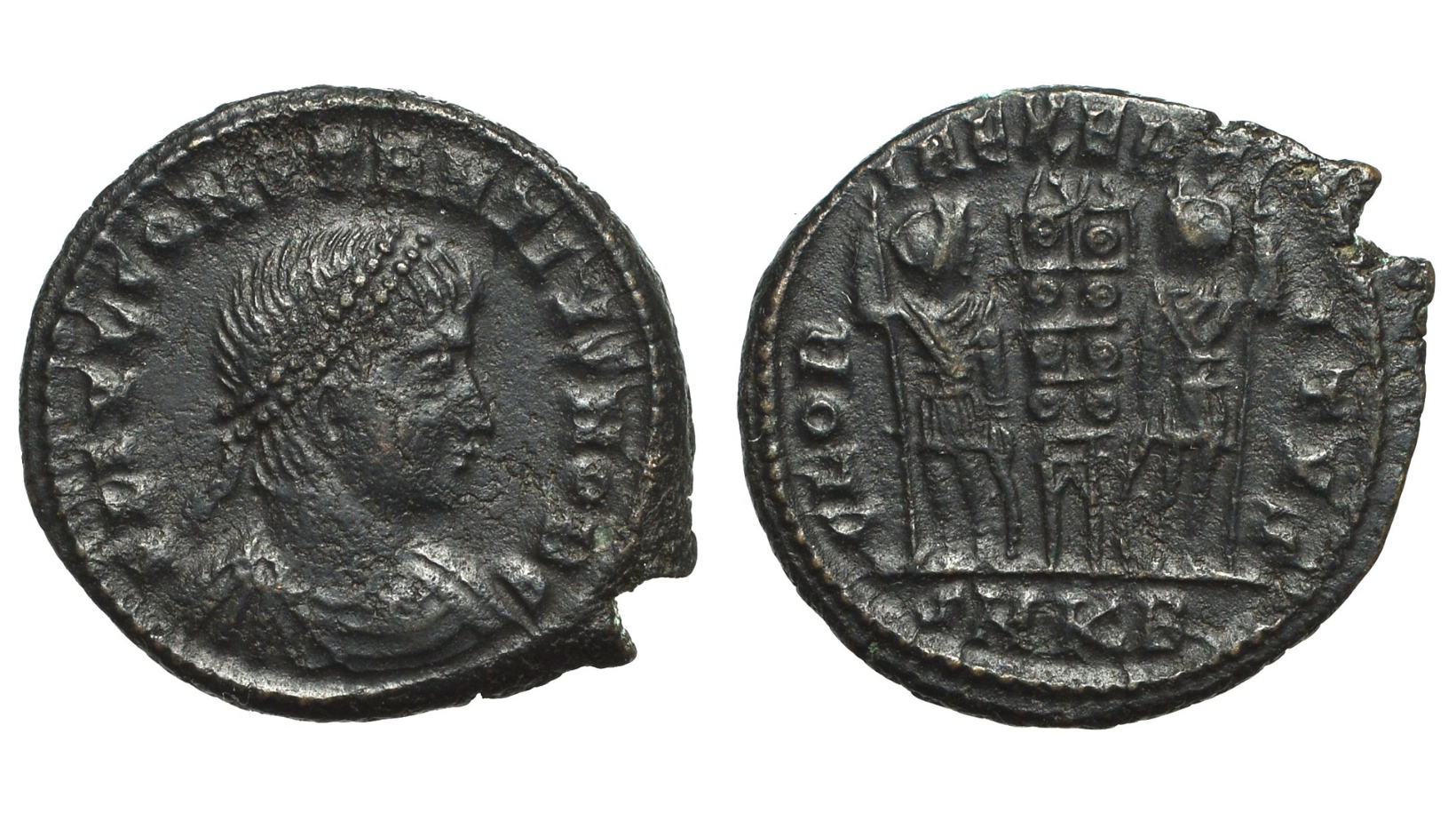 Řím - Constantius II, Follis AE, 3g, Kyzikos