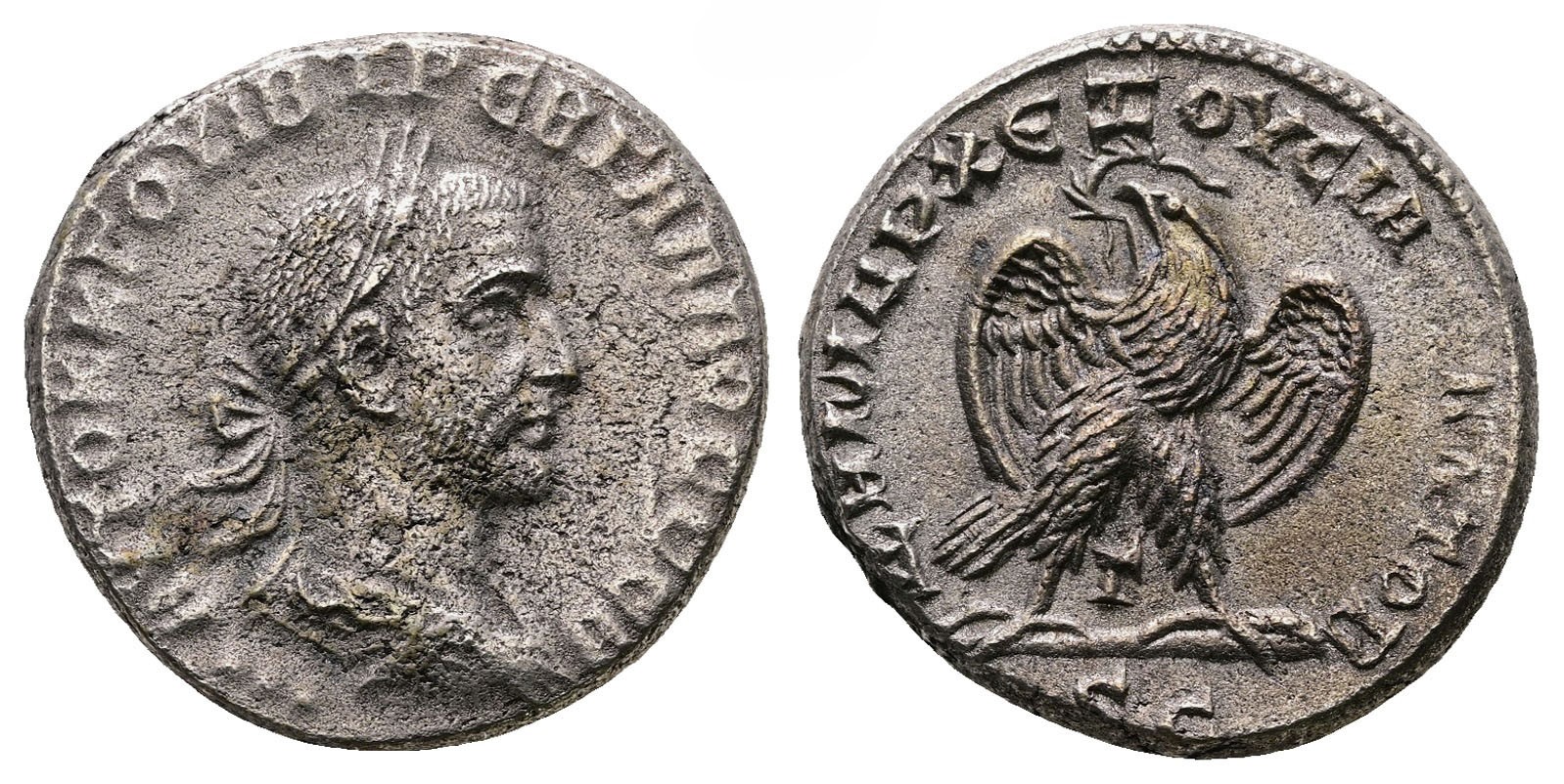 Řím - Seleucis and Pieria. Antioch. Trebonianus Gallus AD 251-253. Billon-Tetradrachm