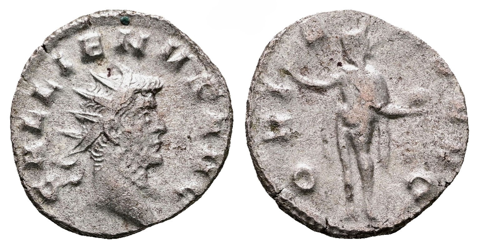 Řím - Gallienus AD 253-268. Mediolanum Billon Antoninianus 19 mm, 2,53 g