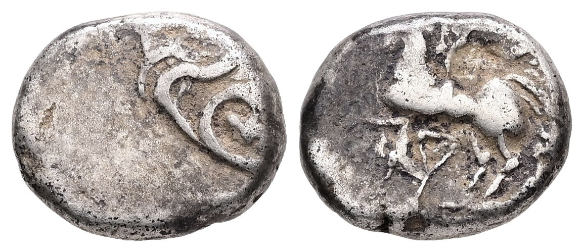 Keltové - Centrální Galové, stříbro Quinarius, (1,88g/12.4mm) 1 st.př.n.l