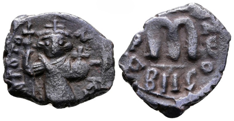 Byzantská říše - Constans II AD 641-668. Constantinople, Follis nebo 40 Nummi AE, 22 mm, 4,69 g