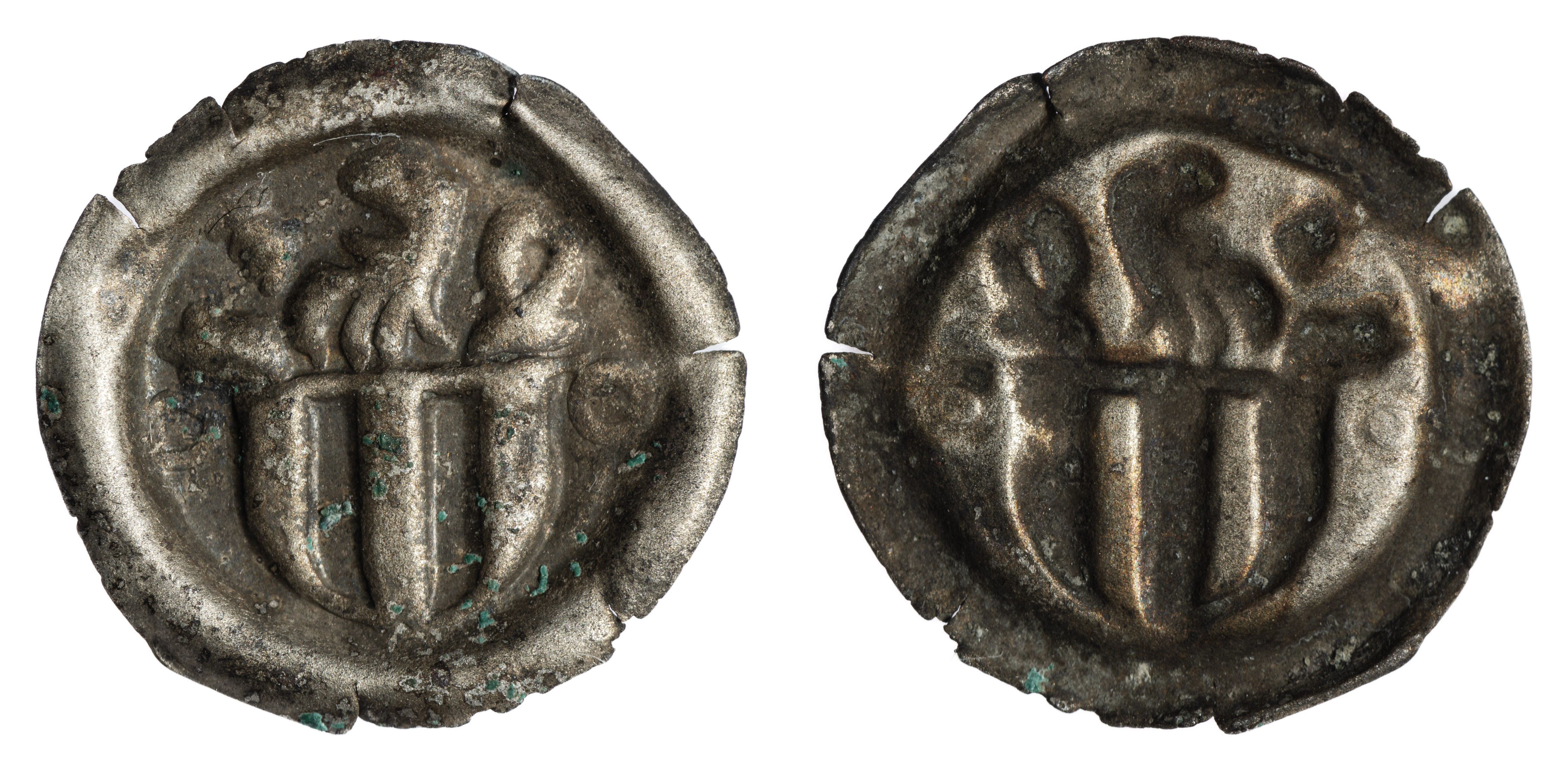 1 Heller (1/15 Míšenského groše) Friedrich II. (1426 - 1464)