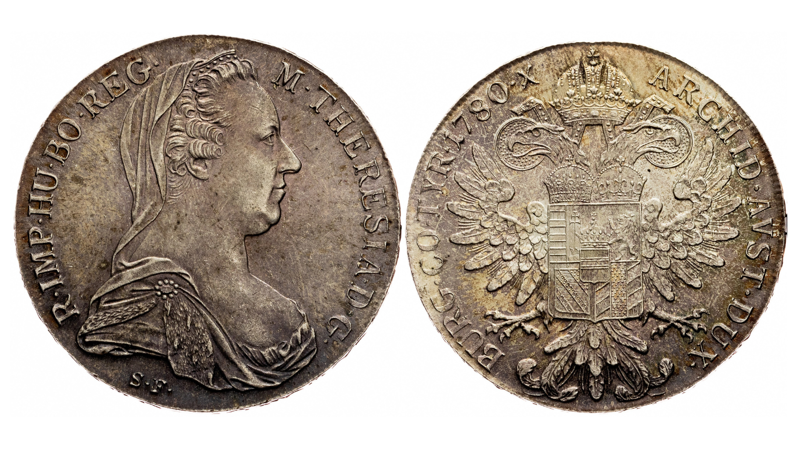 Rakousko - Maria Theresia, 1 Tolar 1780, S.F., Novoražba