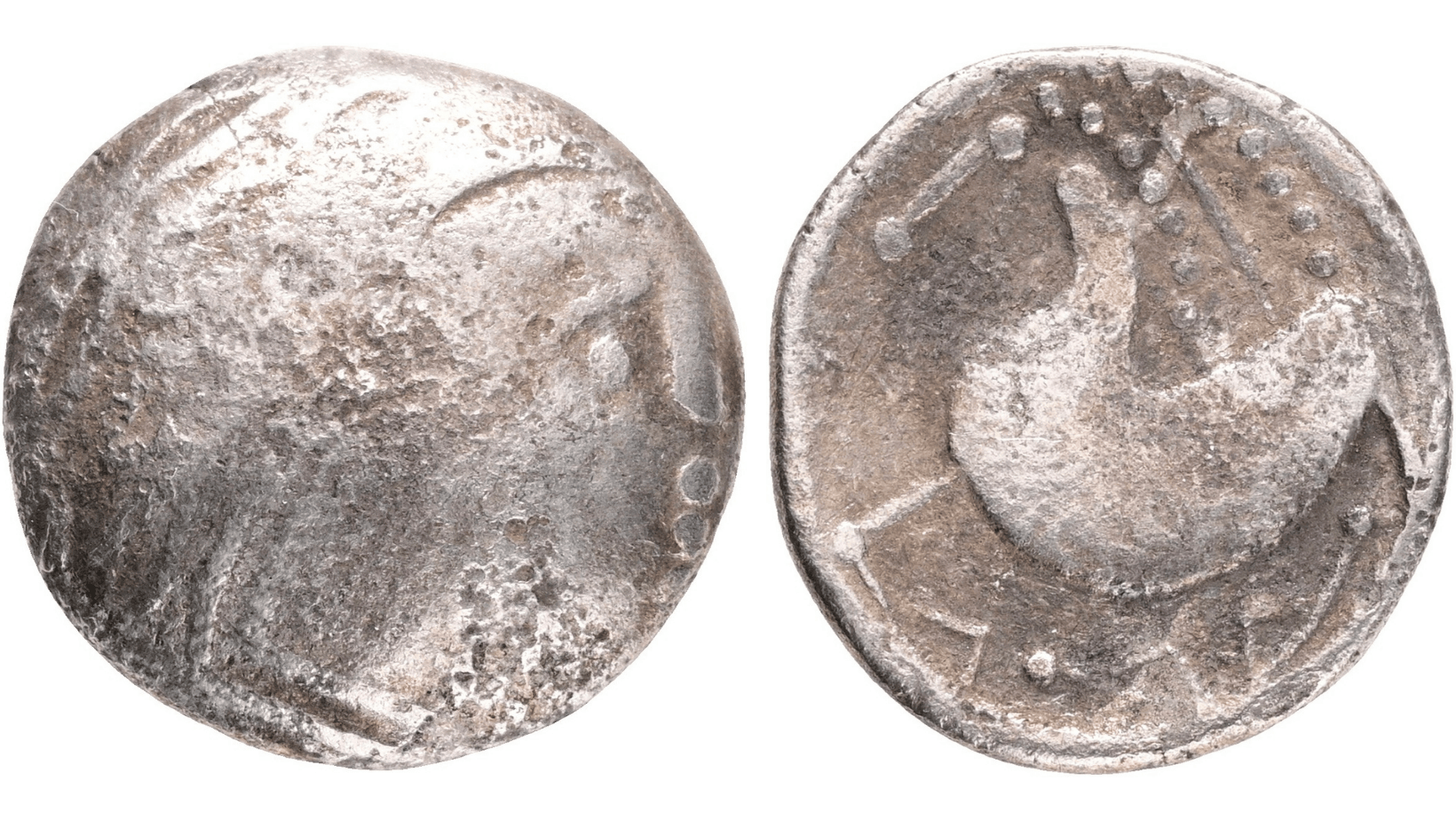 Keltové - Tetradrachma Costoboci 200-101BC, typ Schnabel, Kostial#666, Göbl OTTA#326. Ag, 7,4g, 22mm, vzor Filip Makedonský