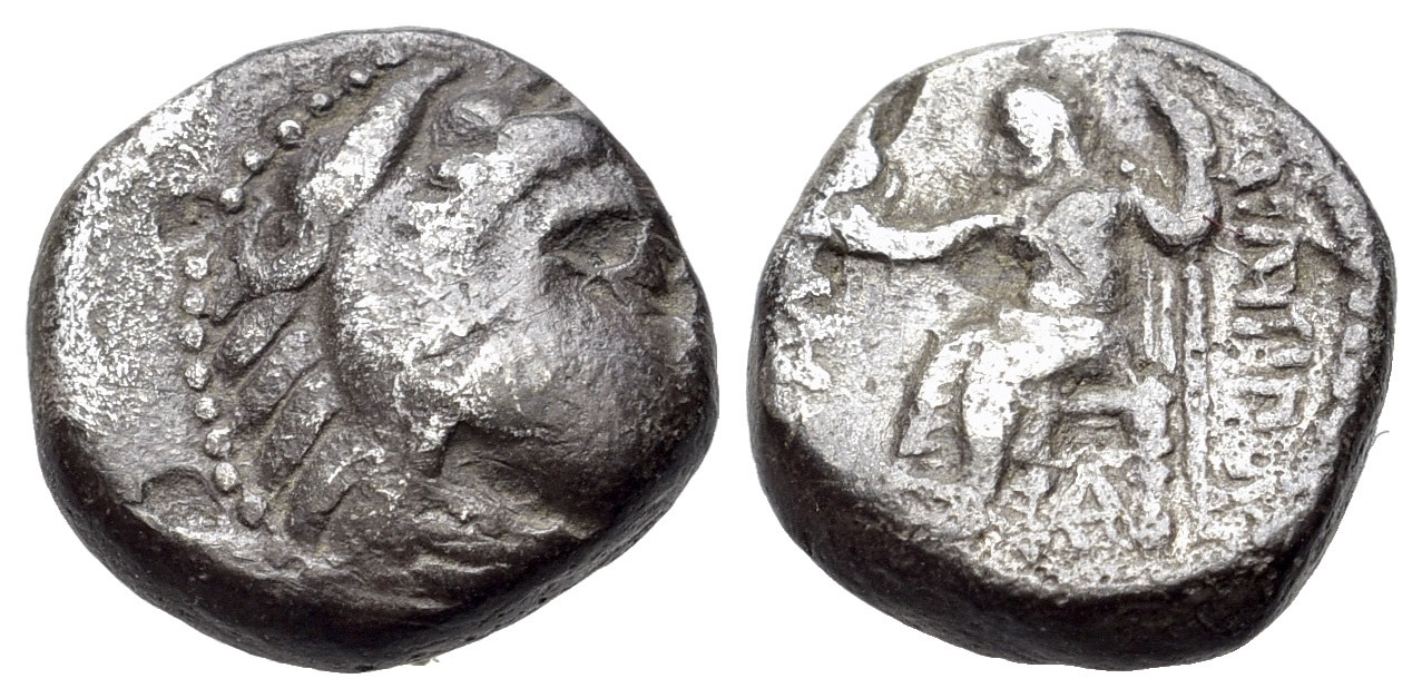 Keltové - Východní evropa, Imitatace of Filip III Makedonský. Cca 2 st.př.n.l.. Stříbrná Drachma (11mm, 2.27g)