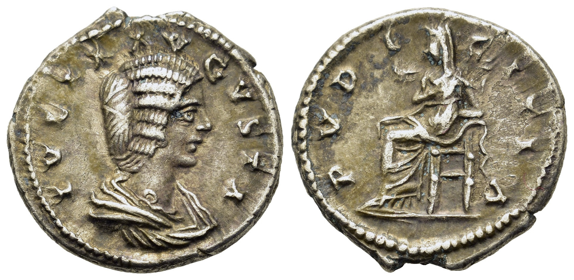 Řím - Julia Domna (Augusta, 193-217). Stříbrný Denár (19,2mm, 3.5g)
