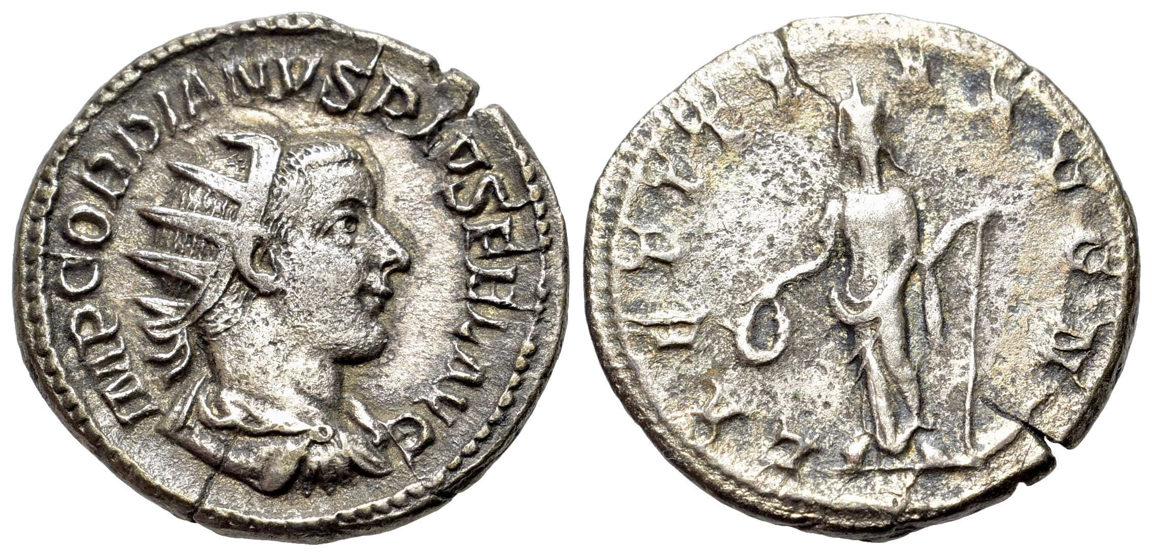 Řím - Gordian III (238-244). Stříbro Antoninianus (21mm, 3.91g)