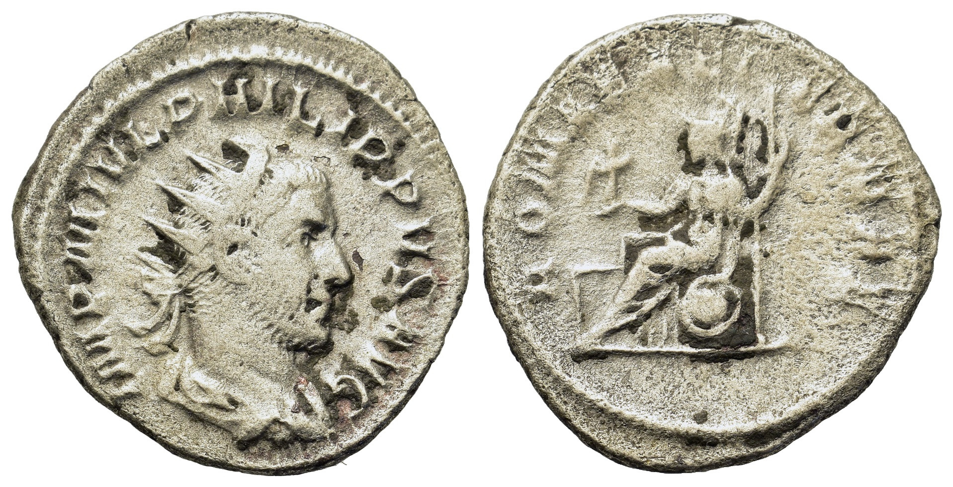 Řím - Philip I (244-249). Stříbro Antoninianus (21,4mm, 3.8g). Rome, AD 246-247.