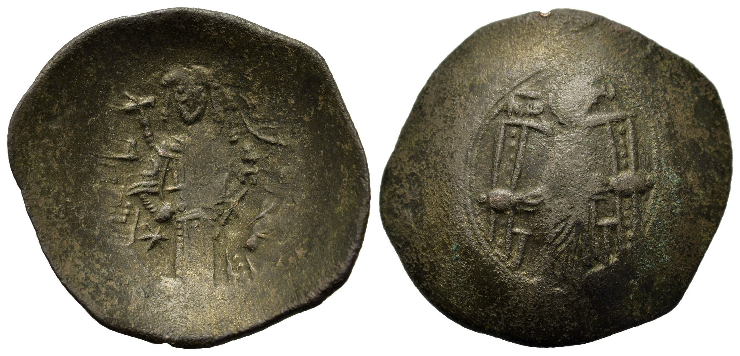 Byzantská říše - Isaac II Angelos (1185-1195). AE Trachy (12,9mm, 3.7g).