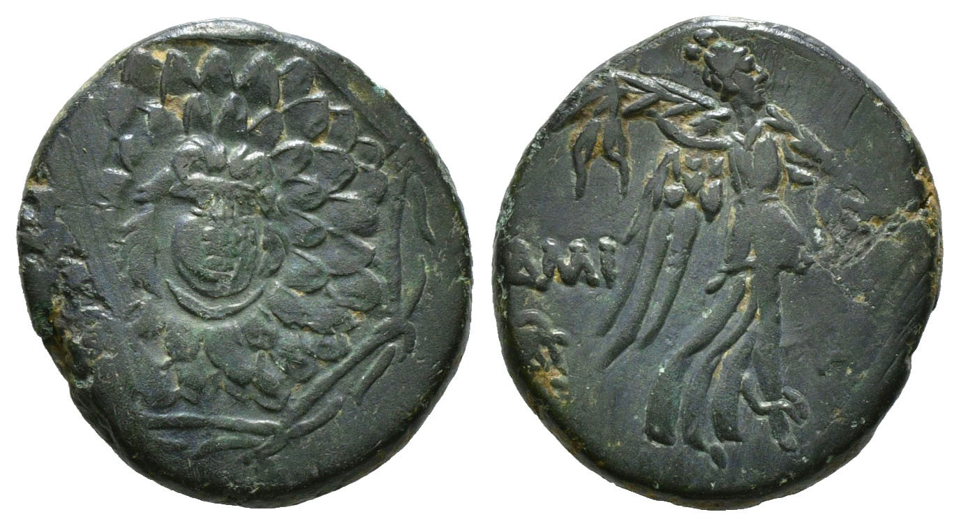 Pontos. Amisos. Doba Mithradata VI Eupatora, 85 - 65 př.n.l..AE