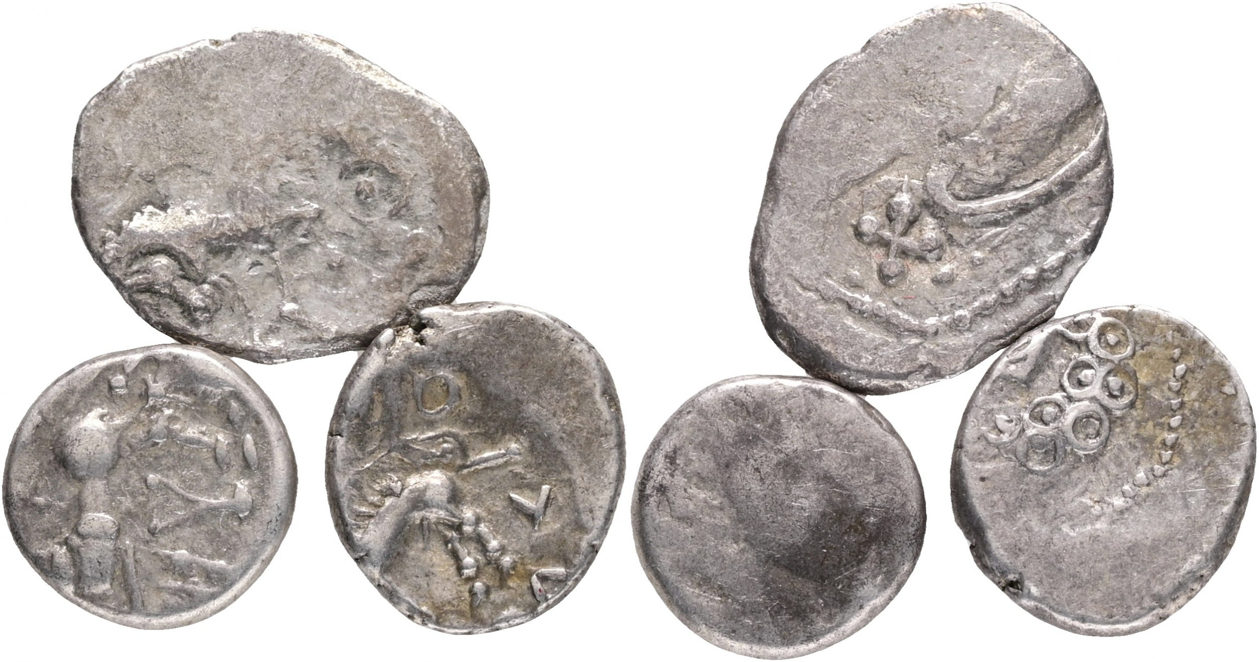 Keltové - Centrální Galové, AR Quinarius Lot 3 mincí, 200-100 př.n.l.