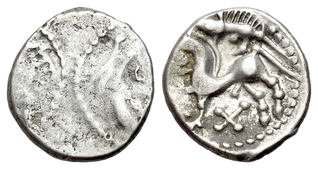 Keltové - Central Gaul, Bituriges Cubi, c. 1st century BC. stříbro Quinstříbroius (15mm, 1.88g)