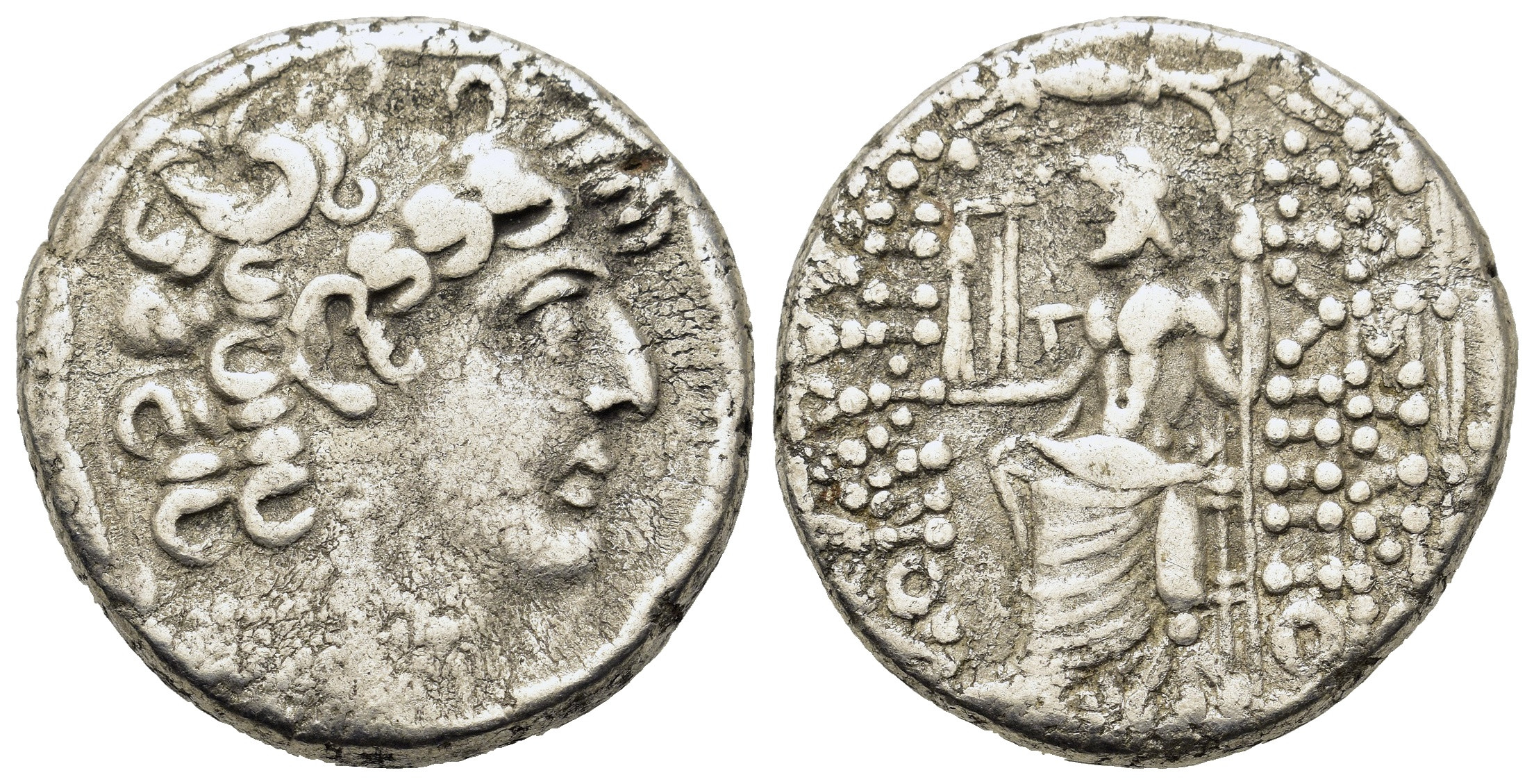 Seleukovská říše - Philip I Philadelphos, c. 95-83 BC. stříbro Tetradrachm (14,6mm, 24.8g)