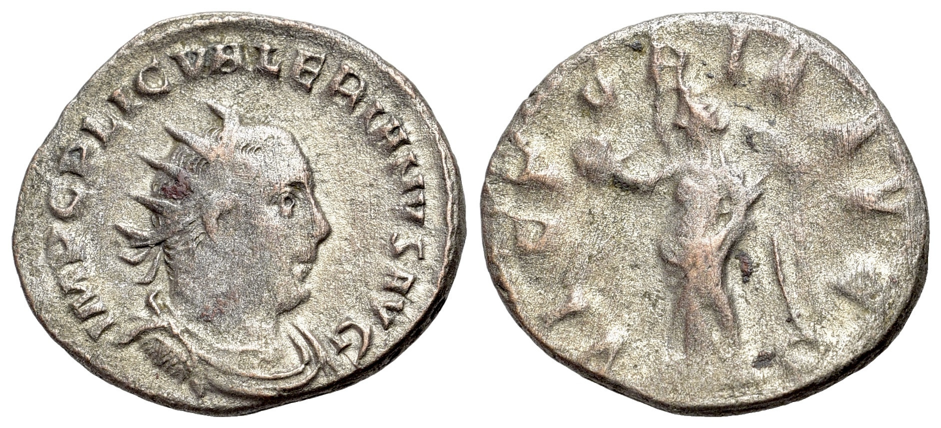 Řím - Valerian I (253-260). stříbro Antoninianus (21mm, 3.29g)
