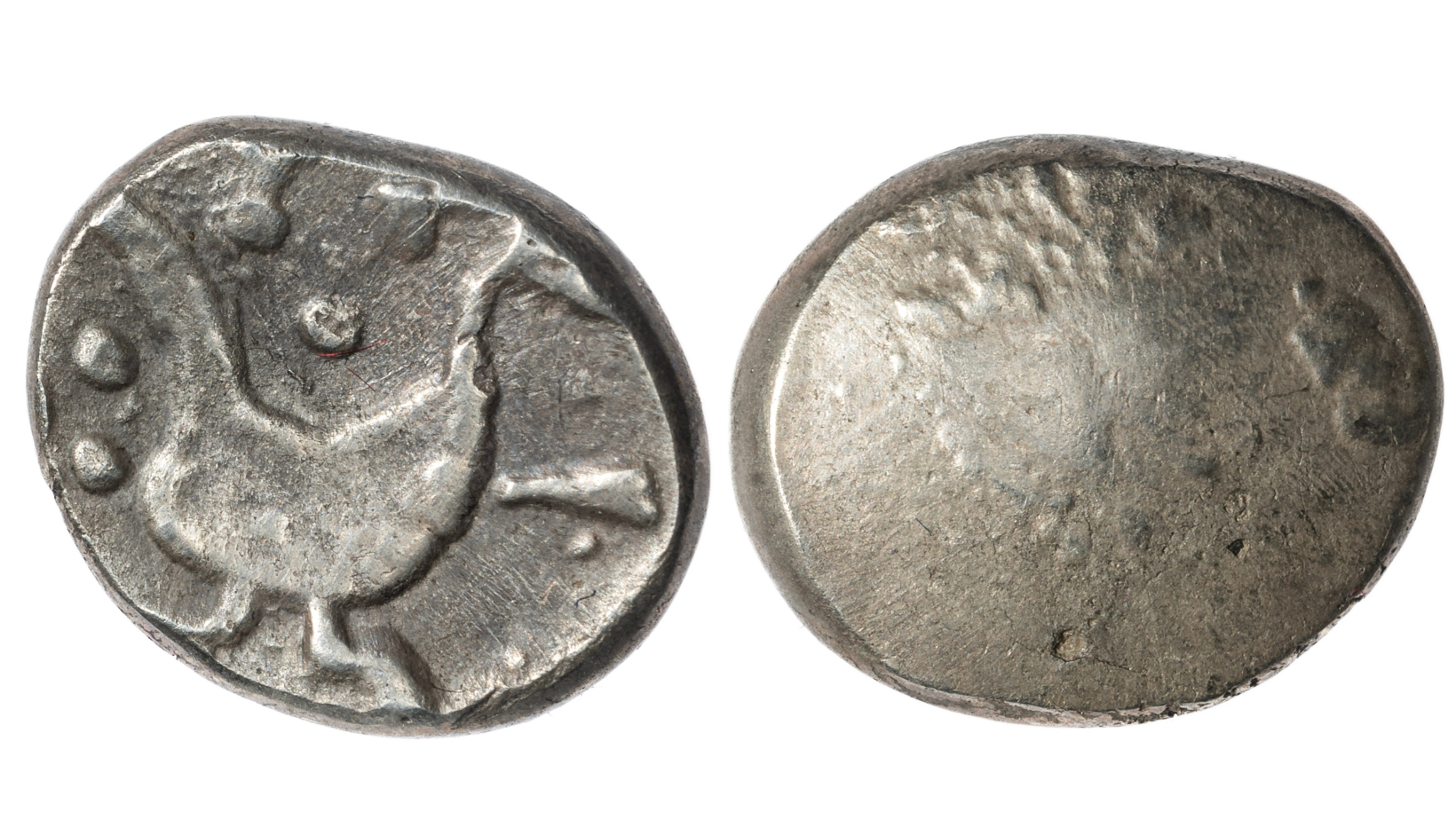 Keltové Bójové - drachma typu Zemplín, Slovensko, 1,53g a 9,7 - 11,8 mm.