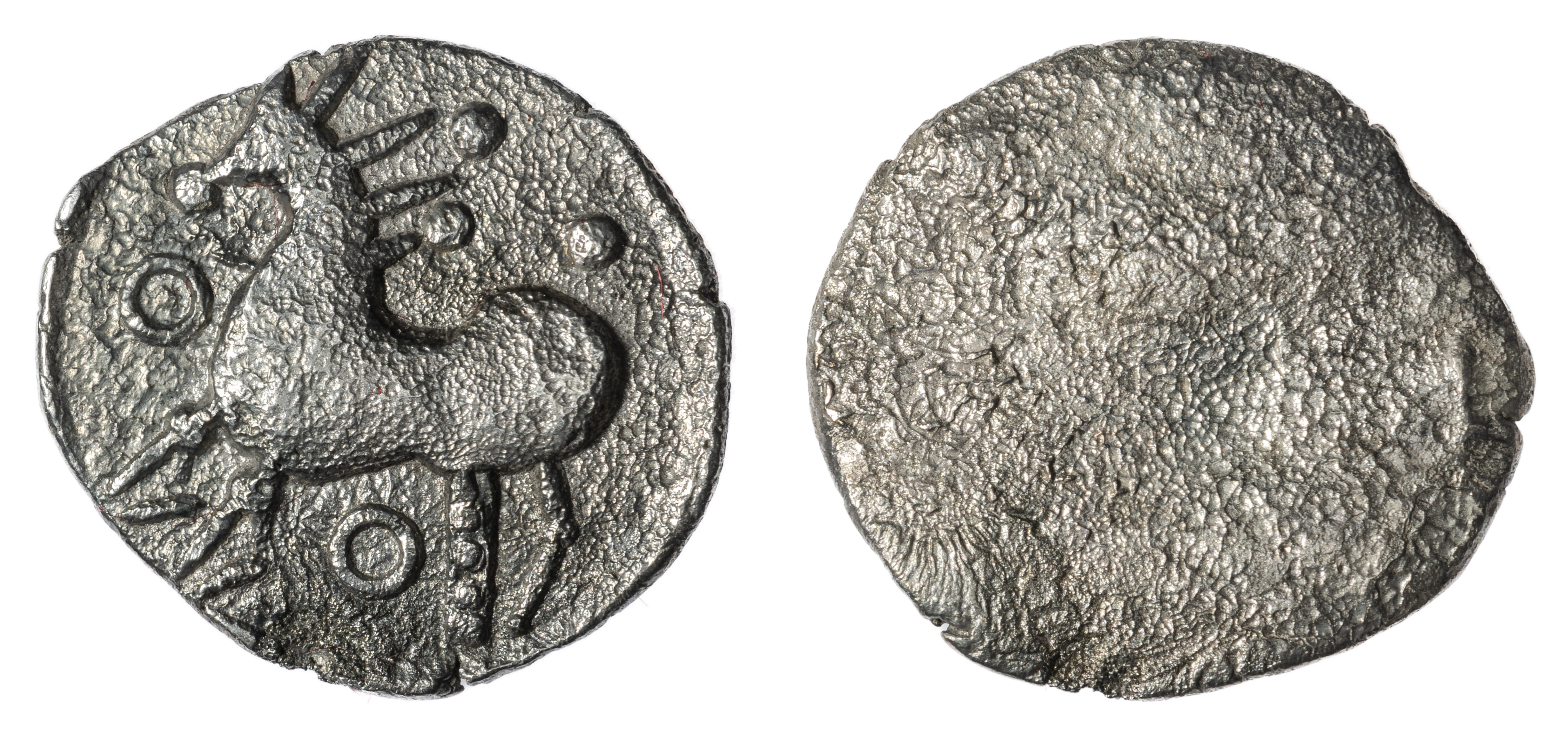 Keltové Bójové- drachma typu Spiš, severní Slovensko, 1,72 g a 14,1 - 15,2 mm.
