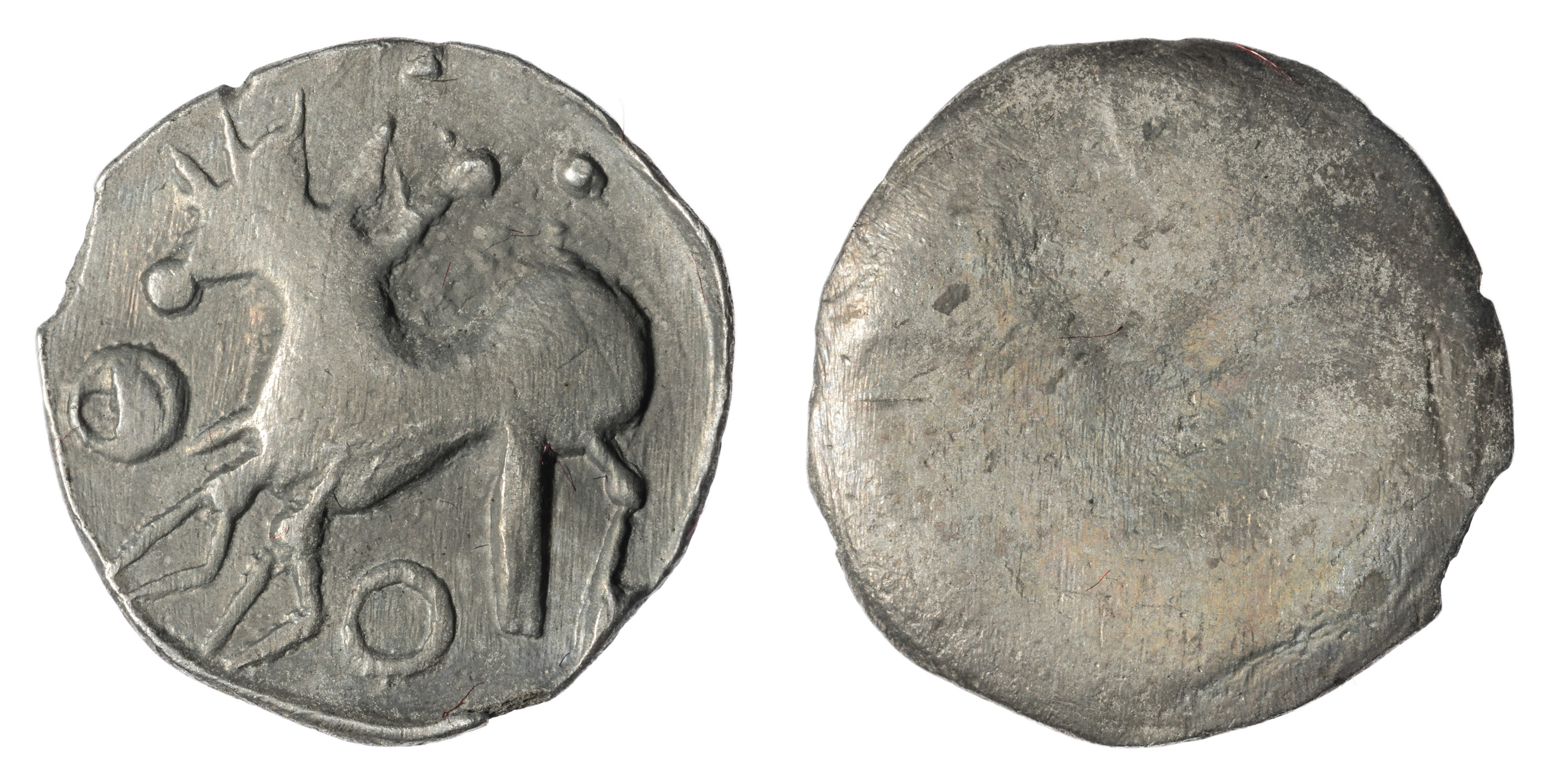 Keltové Bójové - drachma typu Spiš, severní Slovensko, 1,022 g a 15,0 - 15,3 mm.