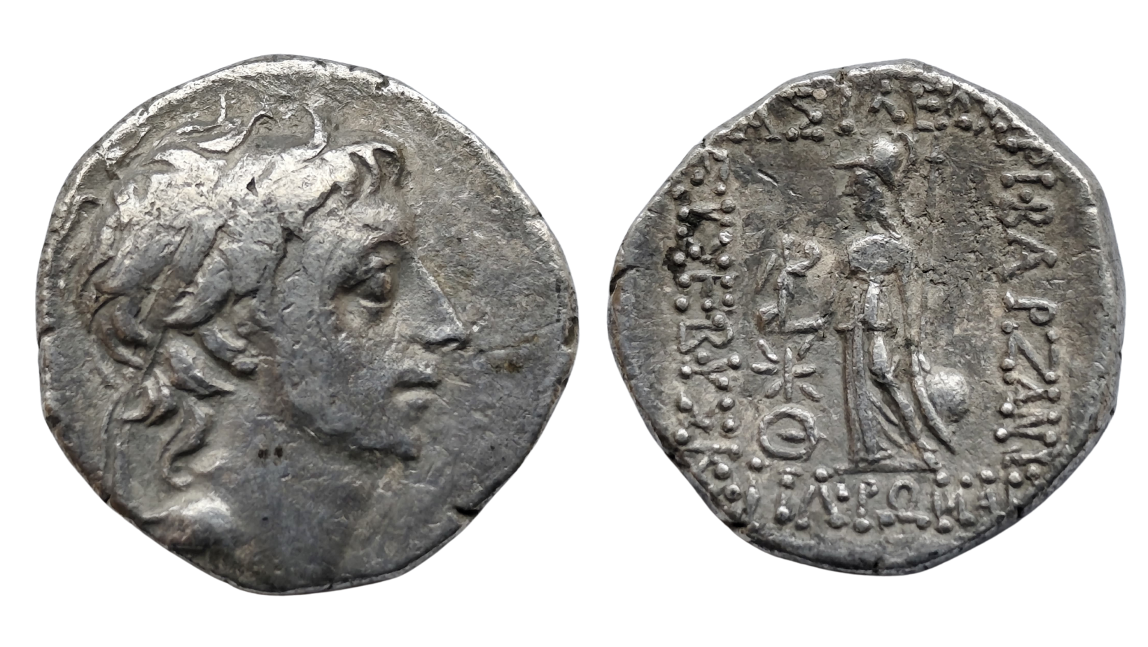 Království Kappadokie, Ariobarzanes III. Eusebes Philoromaios 52-42 př.n.l., drachma 3,1g