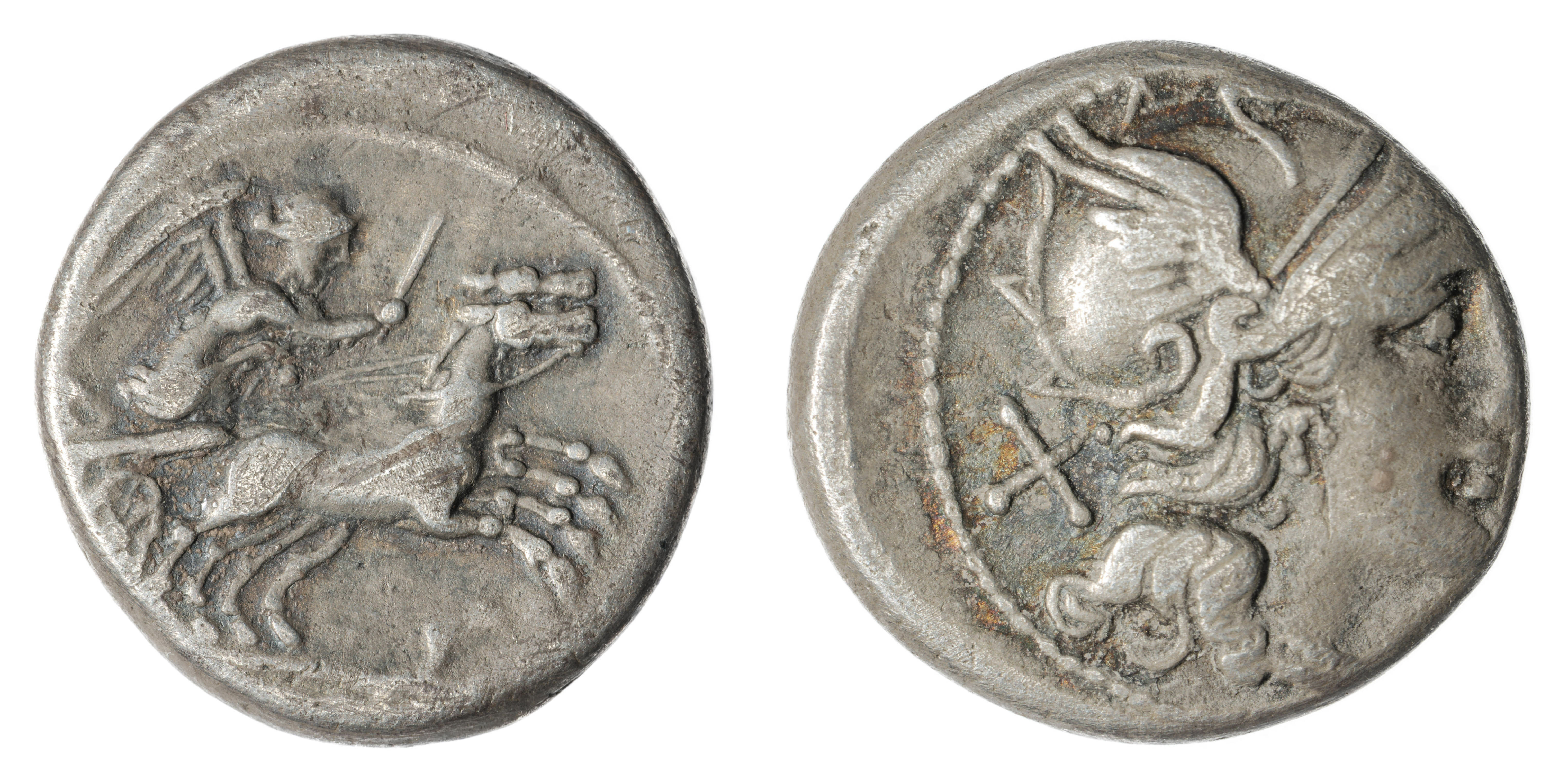 Řím - republika, anonymní denár, 157 - 156 př.n.l., Cr. 197/1, Sear 76, váha 3,58g.