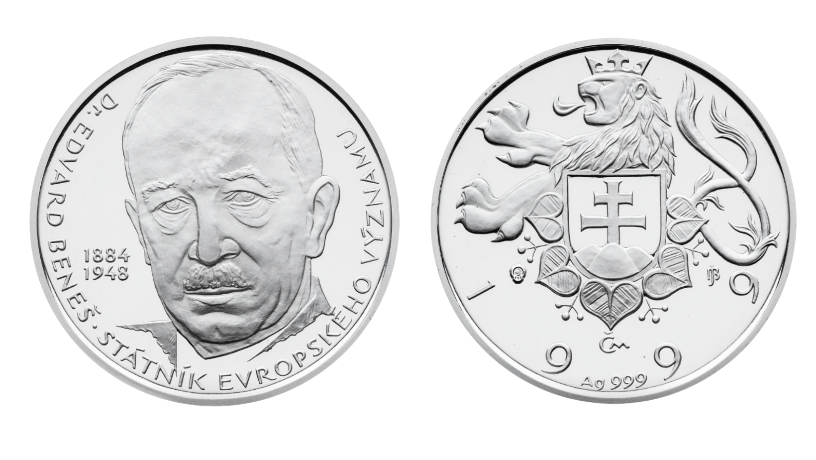Prezident Dr. Edvard Beneš 1999 Proof