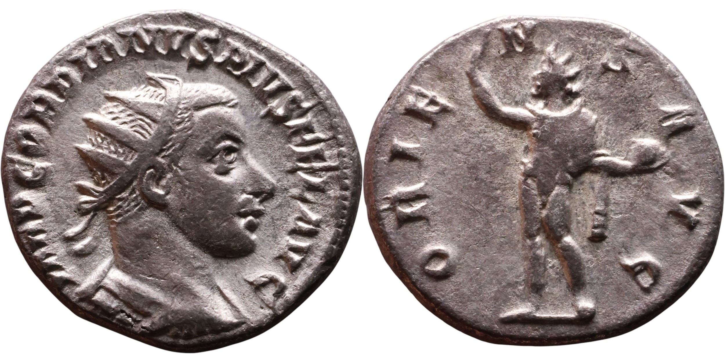Řím – Gordianus III., antoninián. 238–244 n. l. Stříbro (21 mm, 3,77 g)