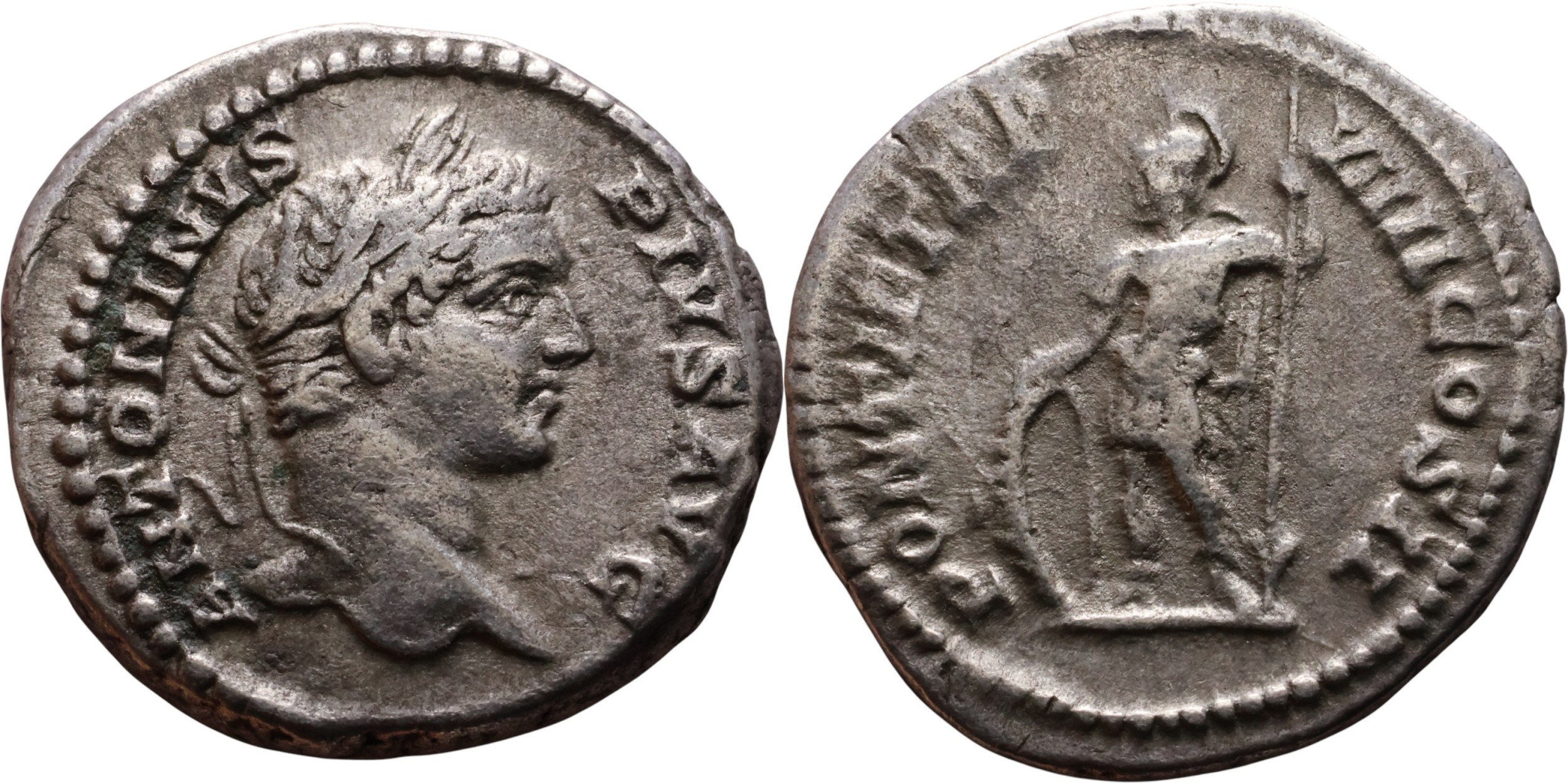 Řím – Caracalla, denár, 211–217 n. l.