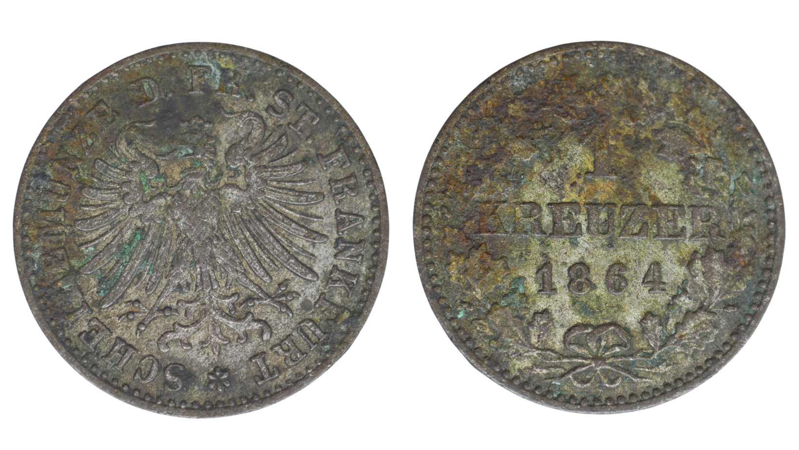 Habsburg – 1 Krejcar, 1864, Frankfurt
