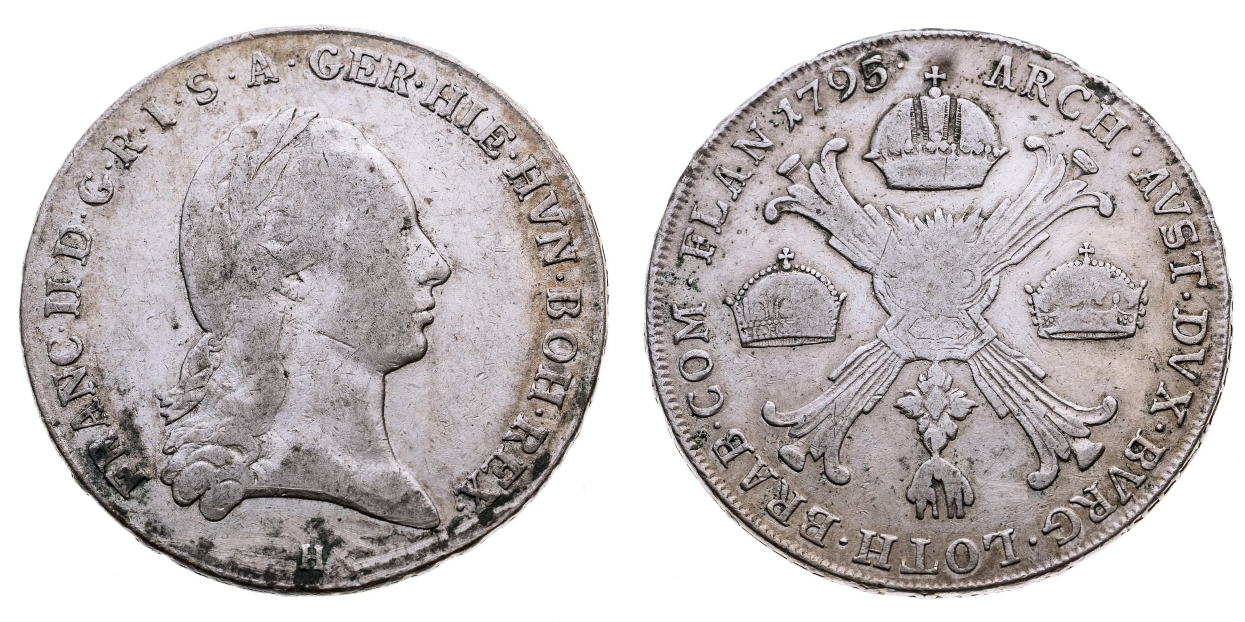 Rakousko - Habsburkové – Franz II. (I.), Kronentaler, 1795, Günzburg