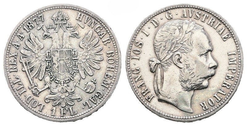 Rakousko – 1 Florin, 1877