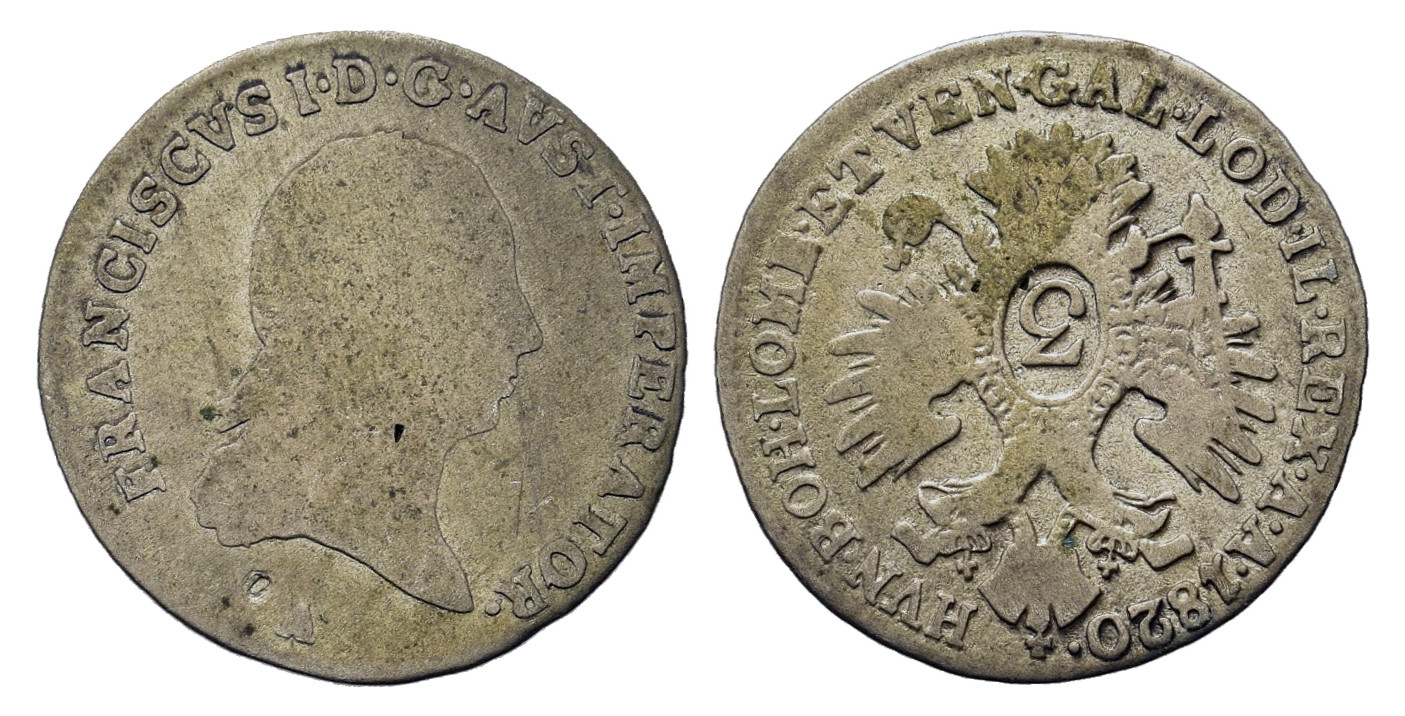 Rakousko – František I., 3 kreuzer 1820, KM 2118