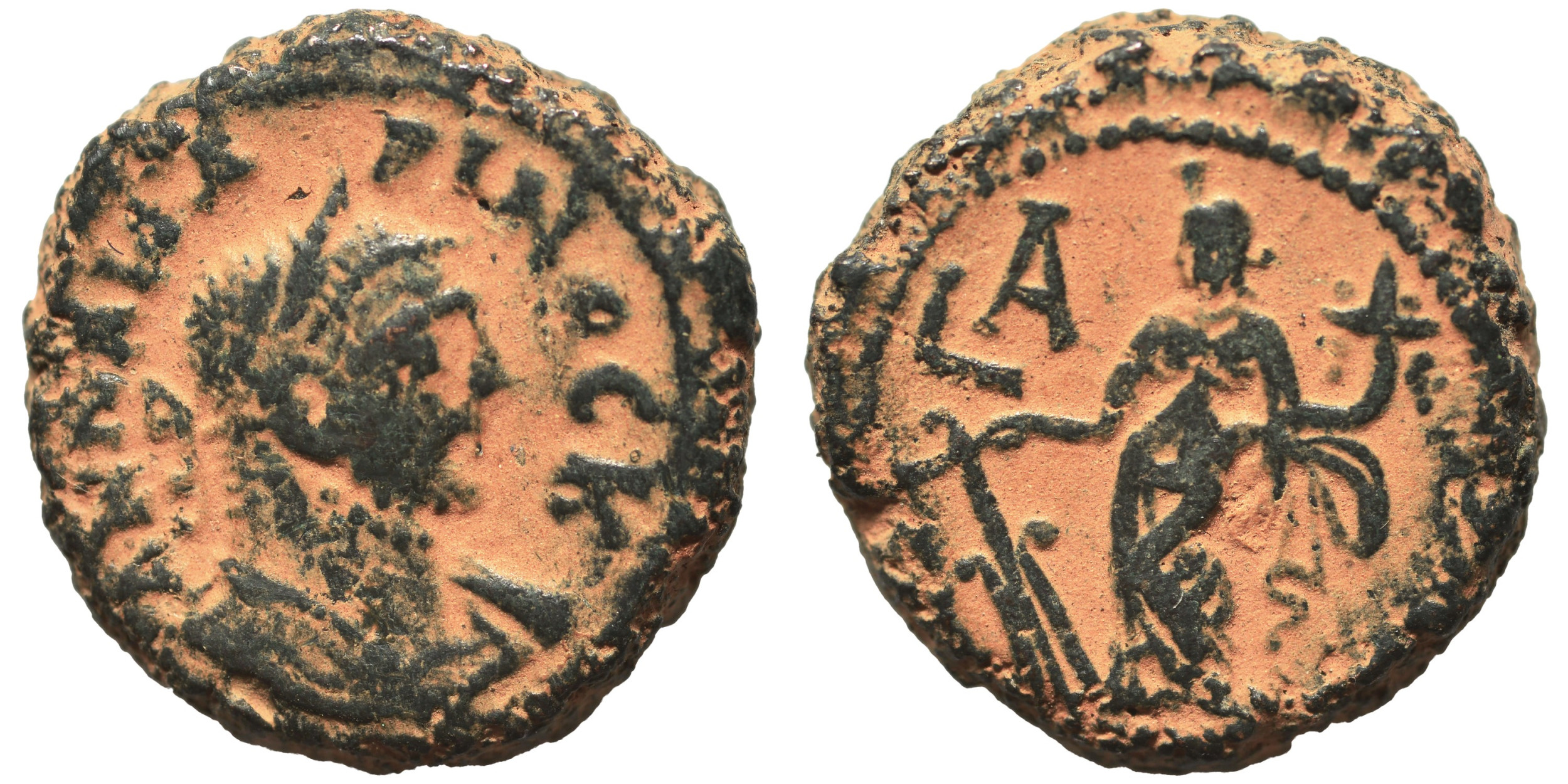 Rím - Egypt, Alexandria – Carinus jako Caesar, tetradrachma z potinu, 8,47 g, 18 mm