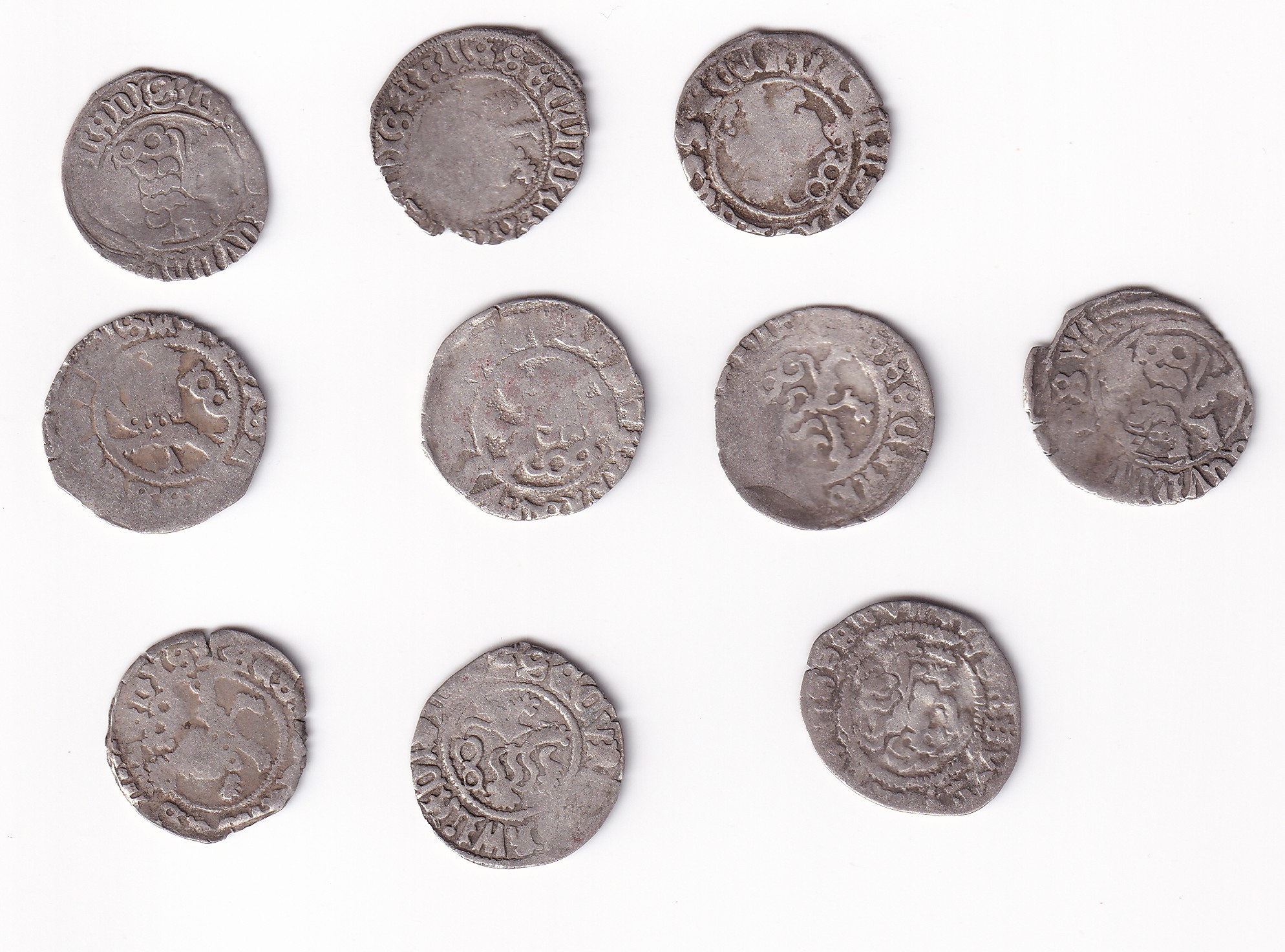 Čechy - LOT 10x Bílý peníz, Vladislav II. Jagellonský, Ag