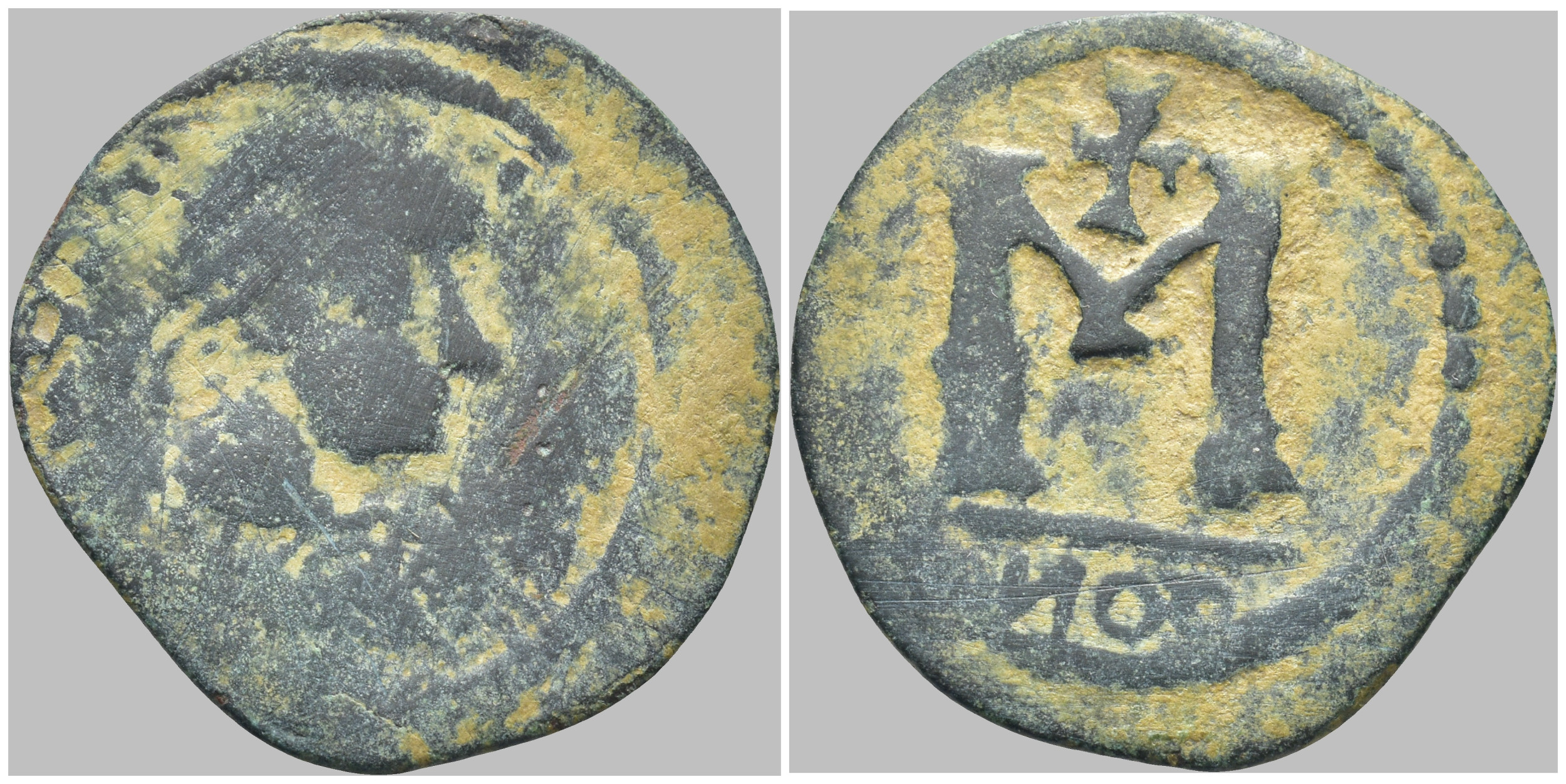 Byzantská říše - Anastasius I (491–518) – AE follis, Konstantinopol, 498