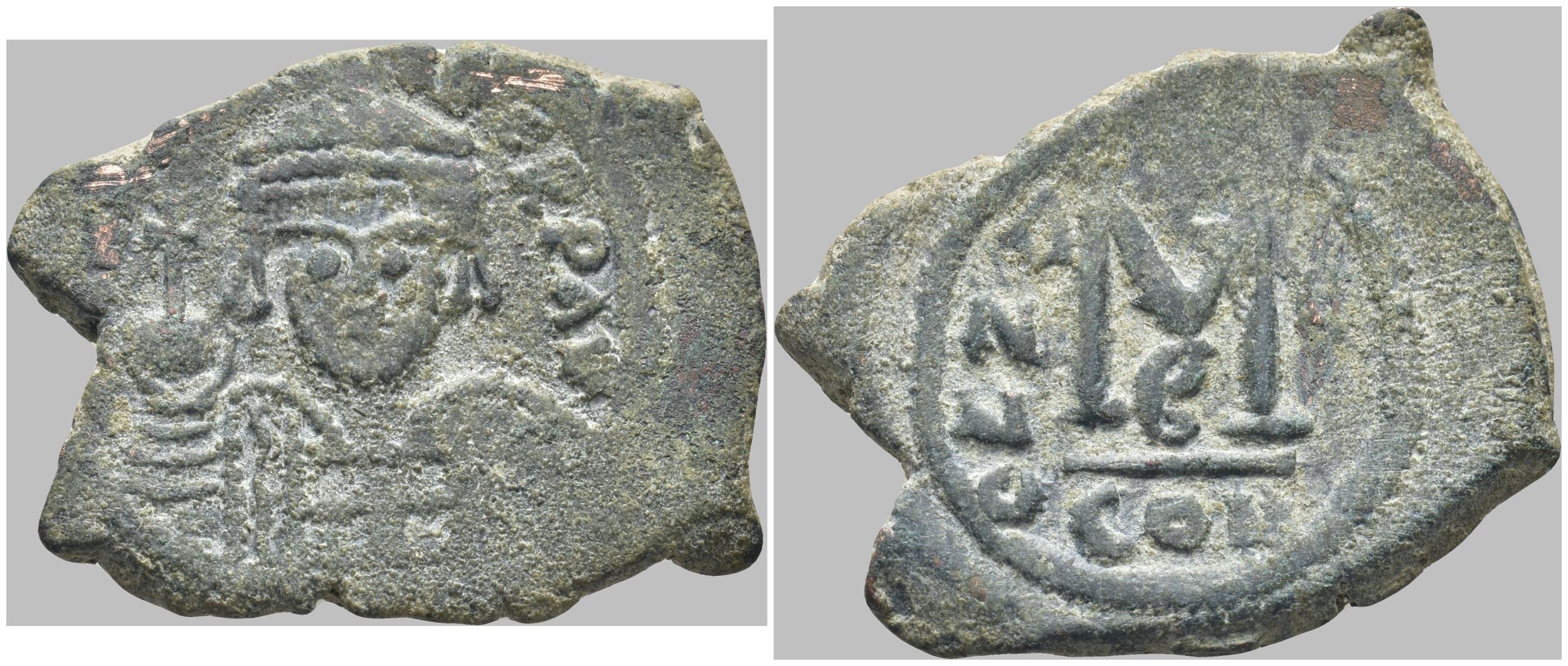 Byzantská říše - Heraclius (610–641) – AE follis, Konstantinopol