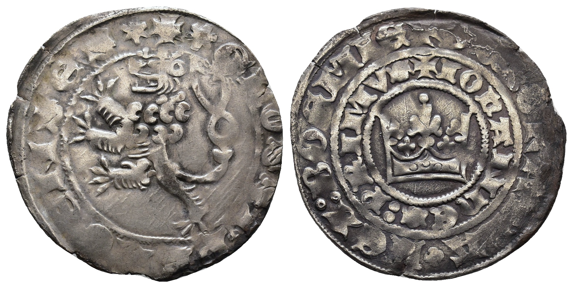 Pražský groš - Jan Lucemburský (1310-1346), typ 47