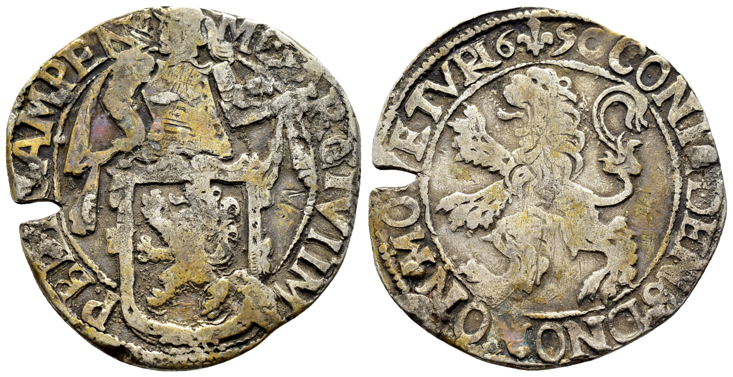 Nizozemsko – Kampen, lví tolar (leeuwendaalder), 1690