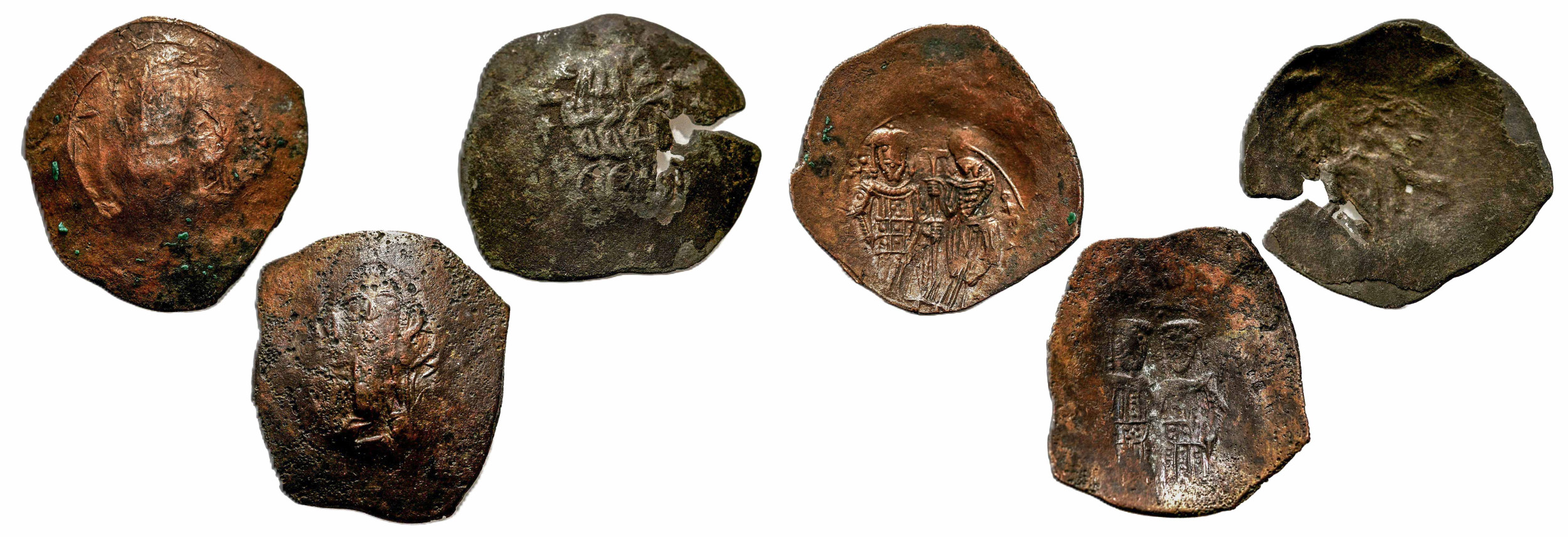 Byzantská říše – soubor 3 mincí, zachovalost Good/Fine