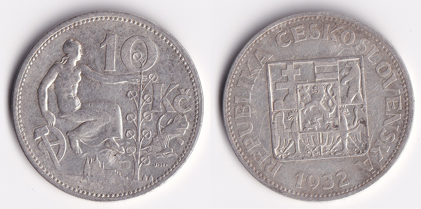 Československo - 10 korun 1932