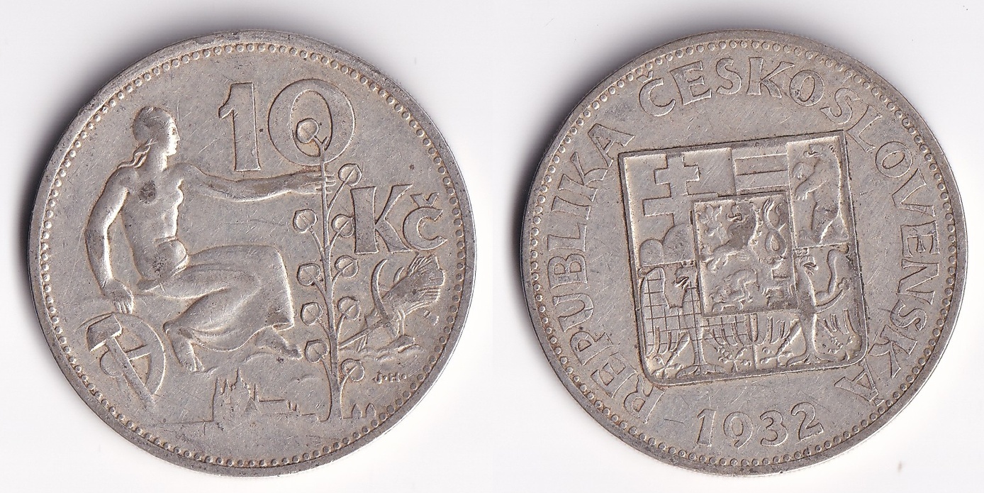 Československo - 10 korun 1932