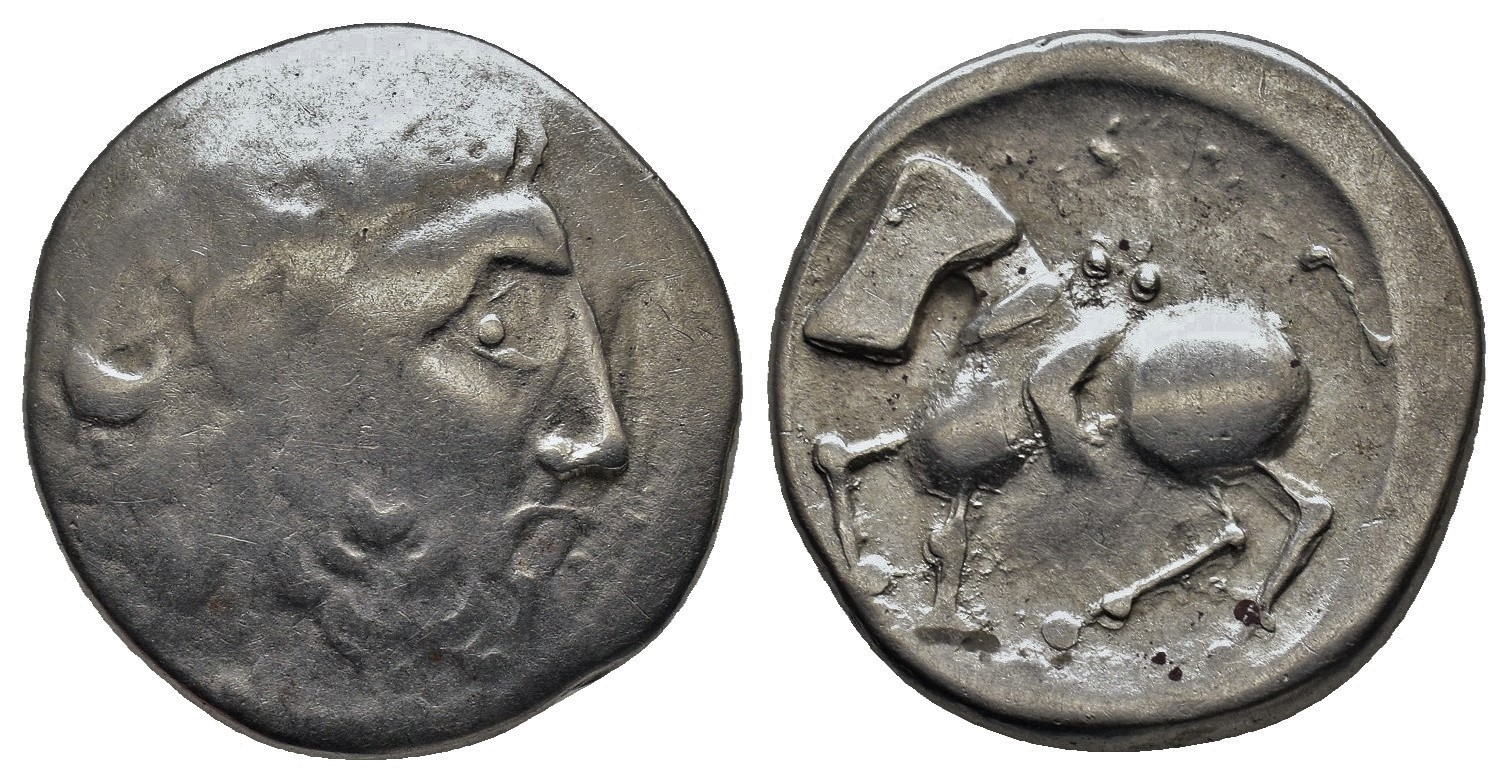 Keltové - tetradrachmy, typ Sattelkopfpferd OTA 300/3 (8,74g)