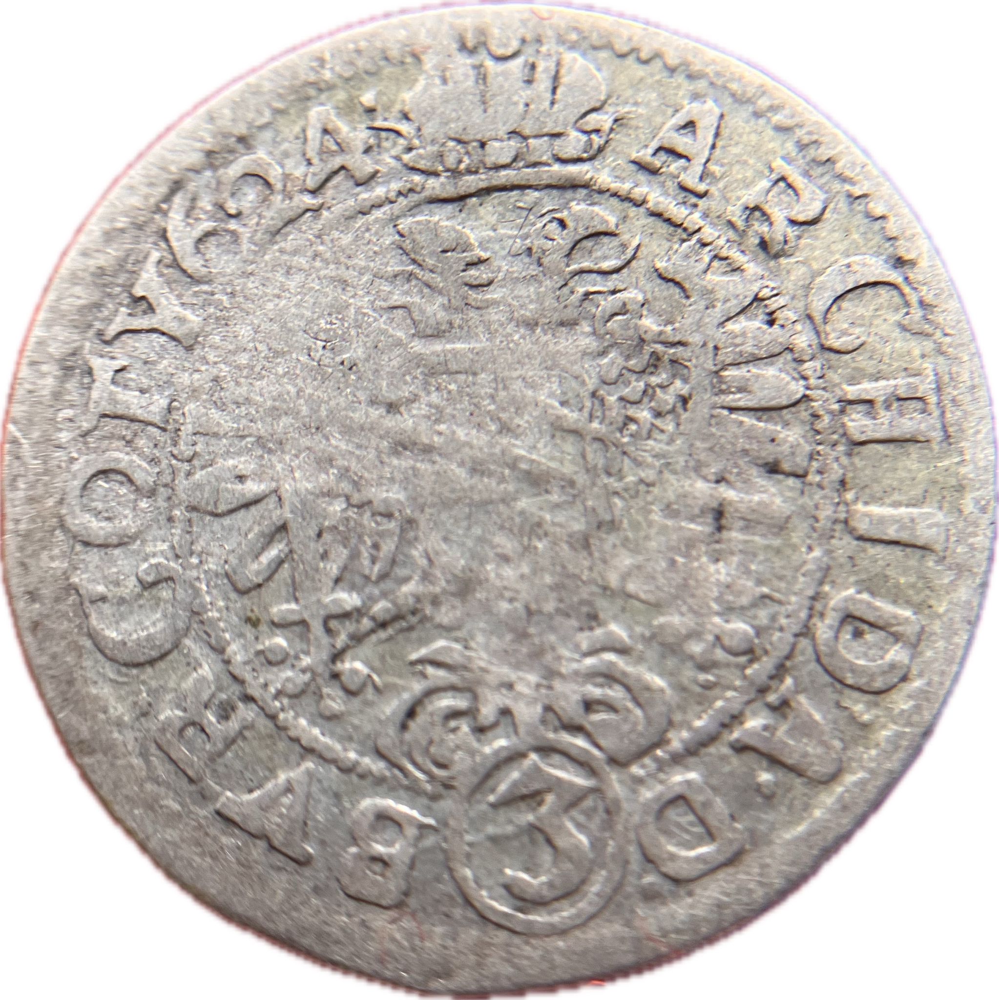 Rakousko 3 krejcar Ferdinand II. 1624 Vídeň