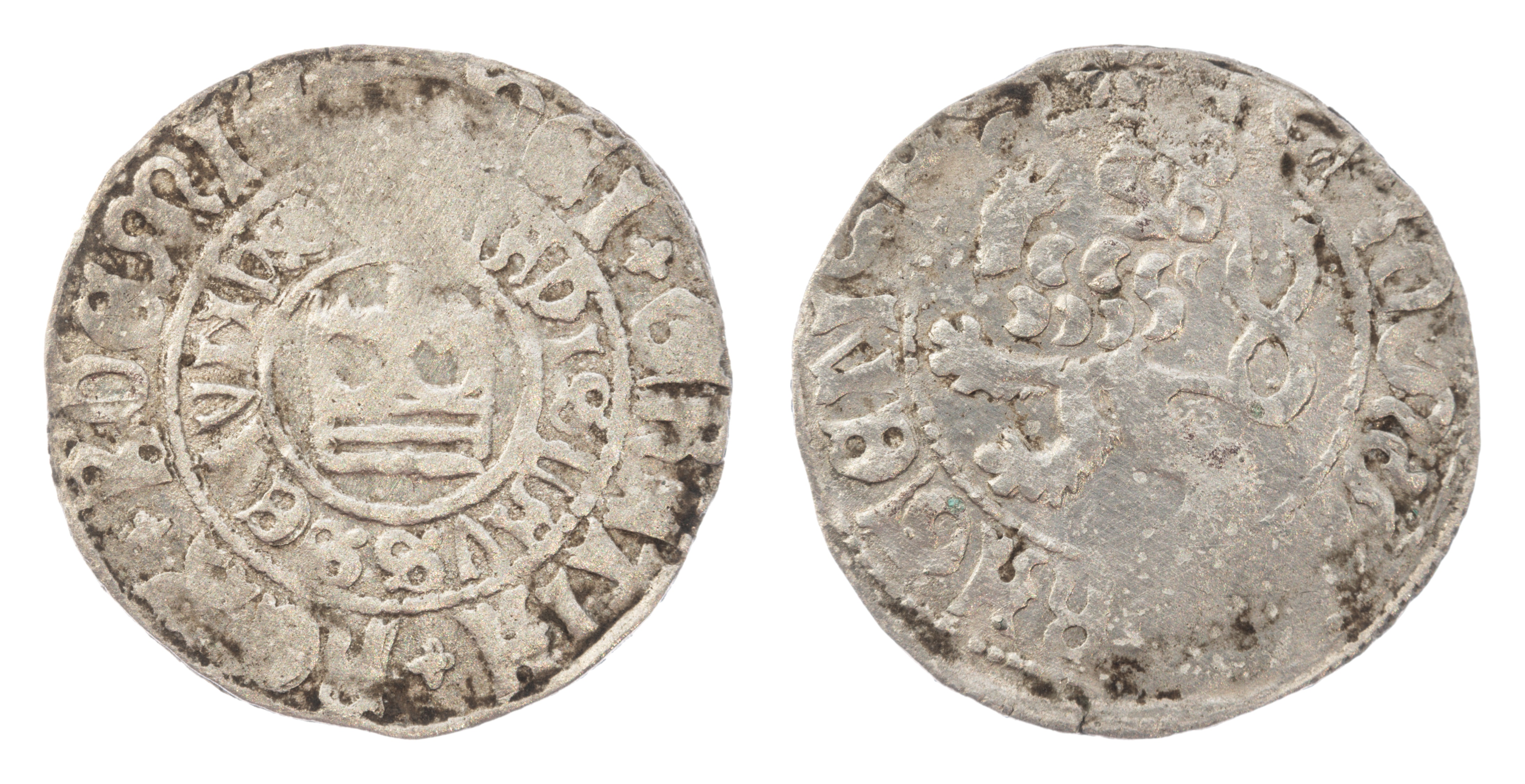 Pražský groš - Vladislav II. (1471-1516) 1,72g, srdíčka