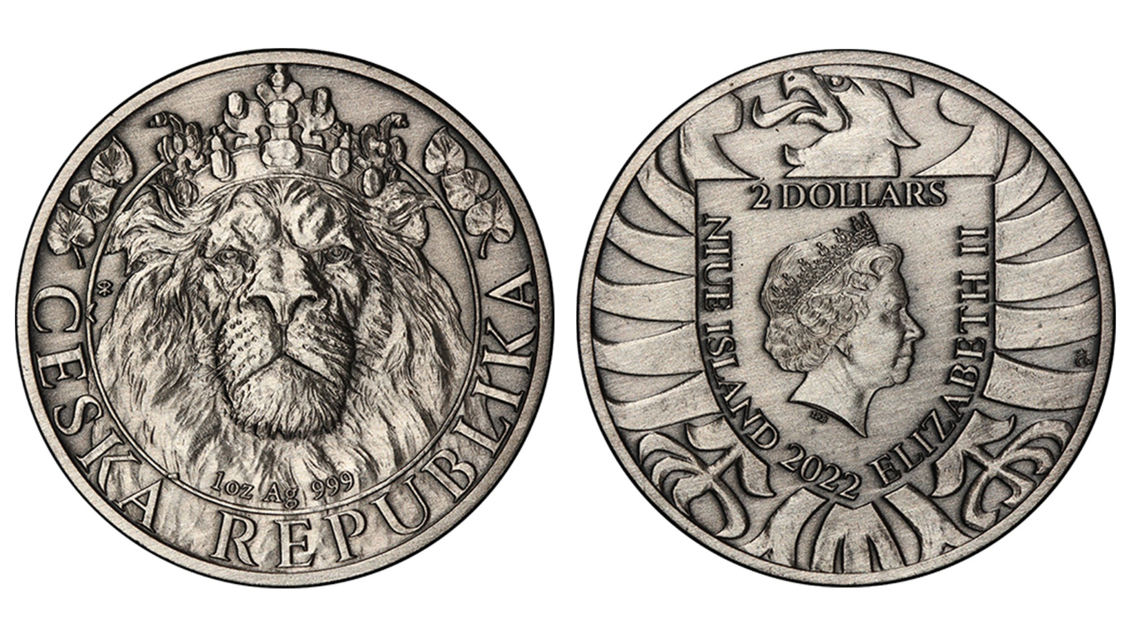 1 OZ AG Český lev mince 2022 Antická úprava, jen 399Ks