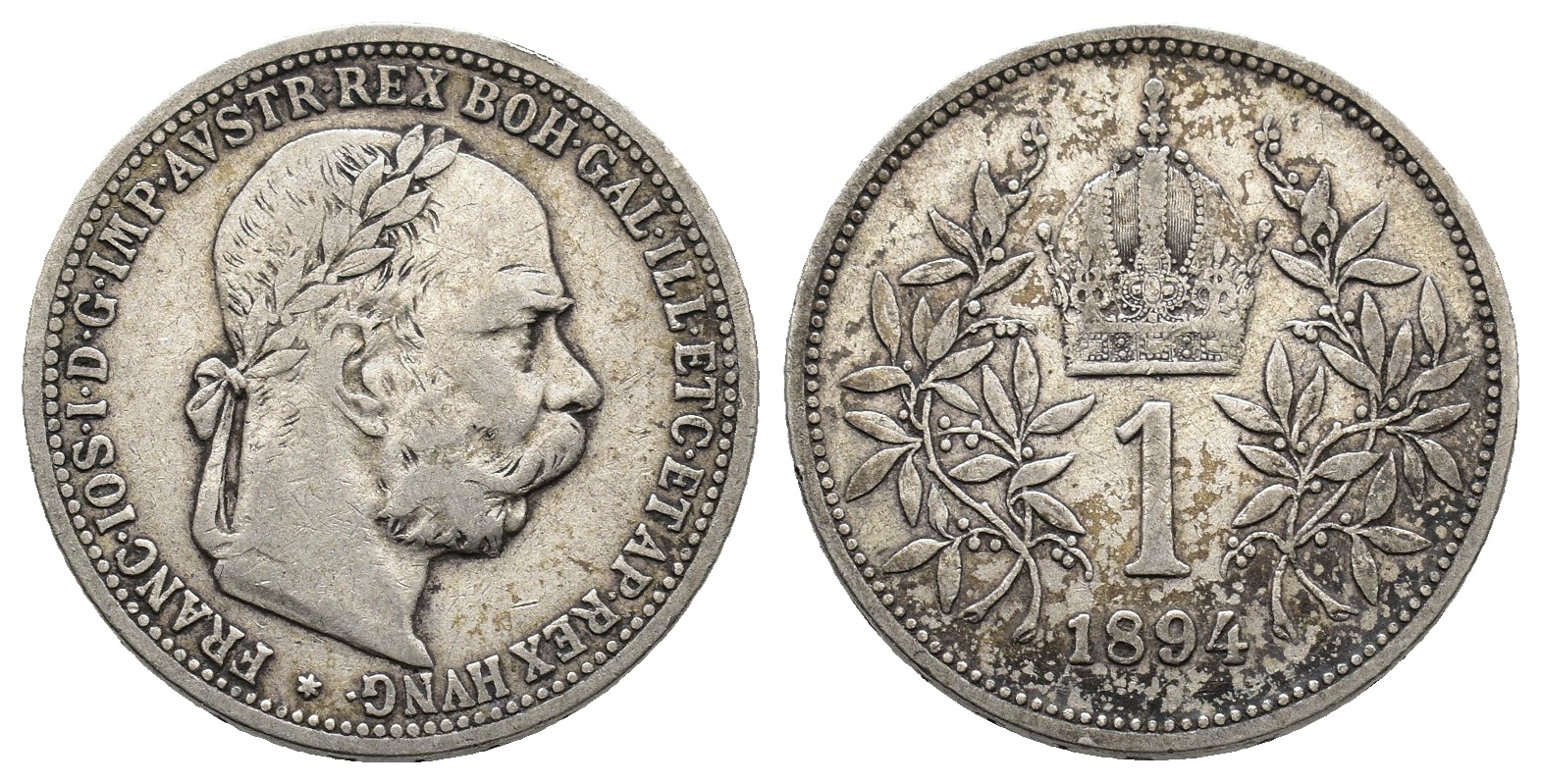 Rakousko - 1 koruna 1894, František Josef I.