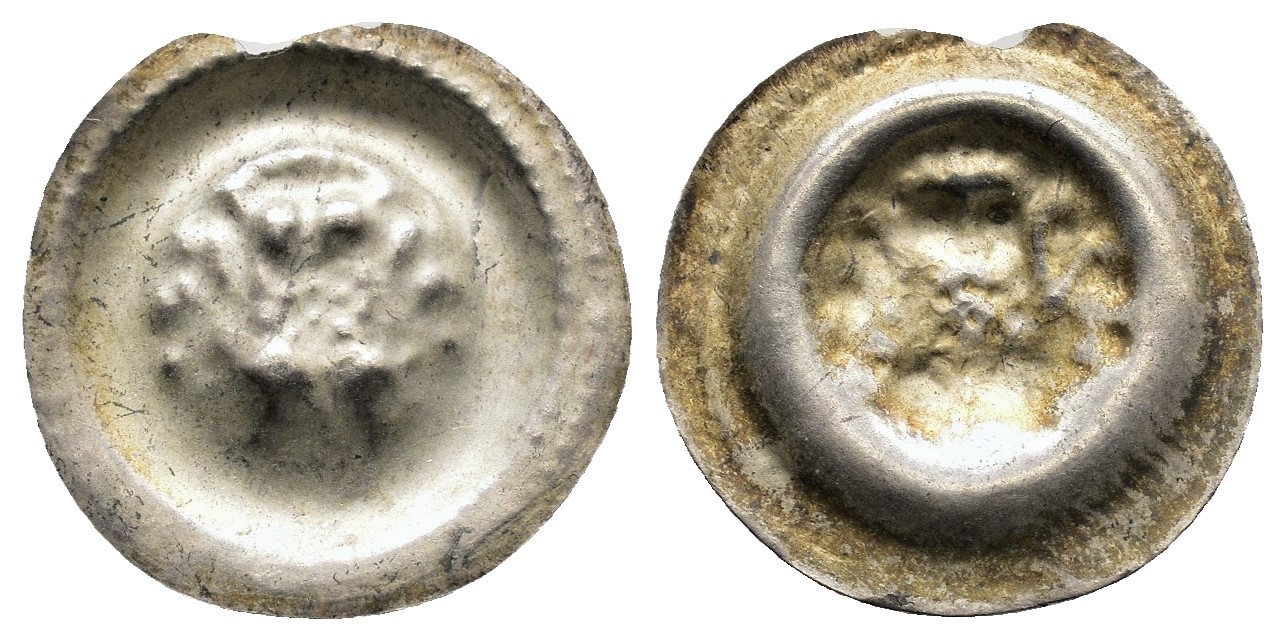 Střední brakteát Václav II., Cach 864