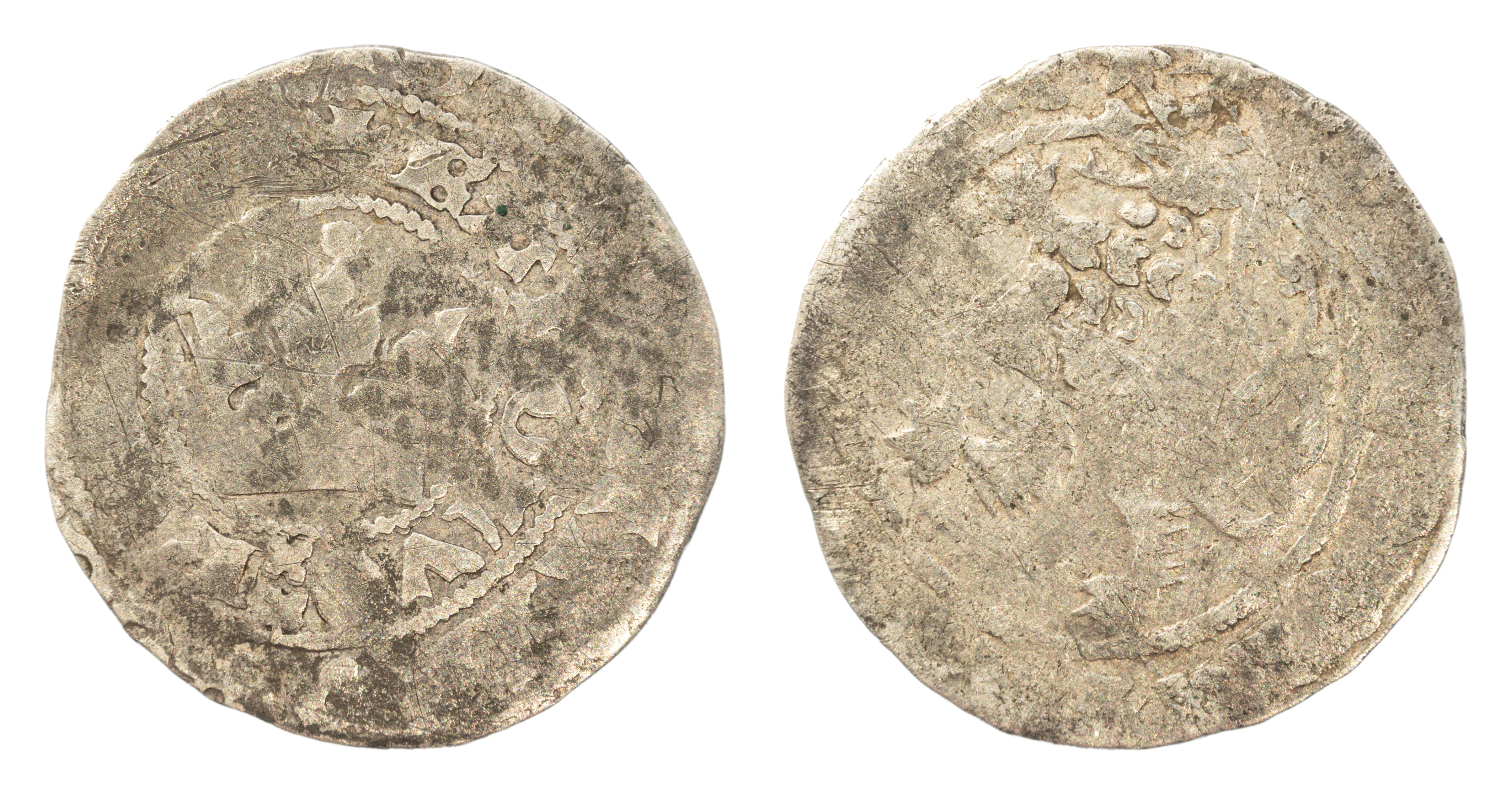 Pražský groš, Karel IV. 2,67g, patina