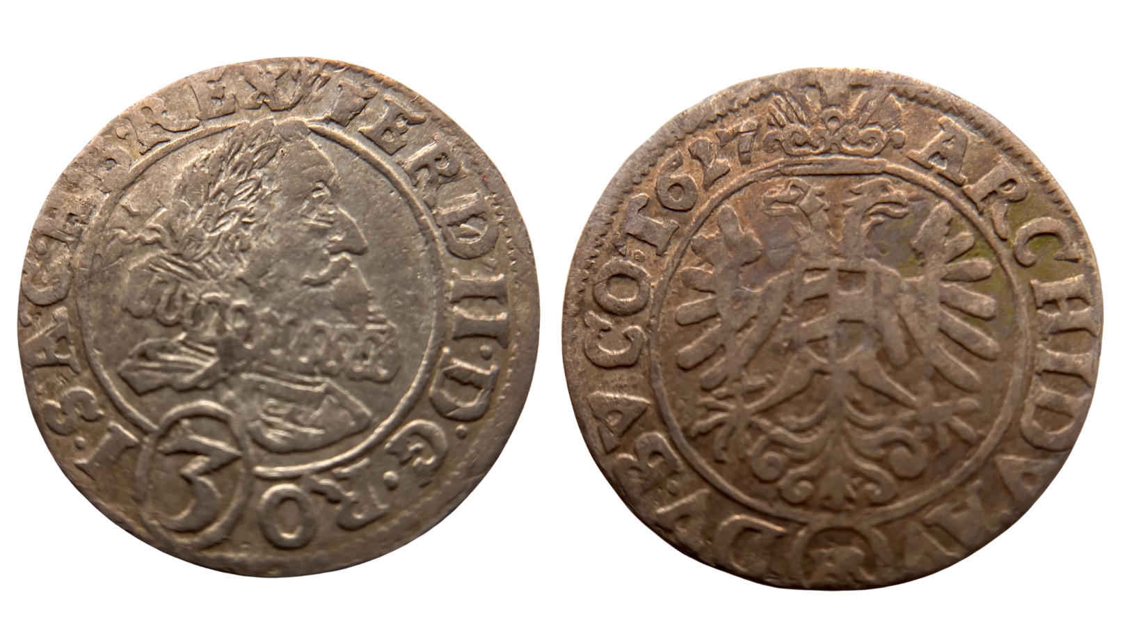 RU - FERDINAND II. 1619-1637 - 3 KREJCAR 1627 Vratislav Riedel