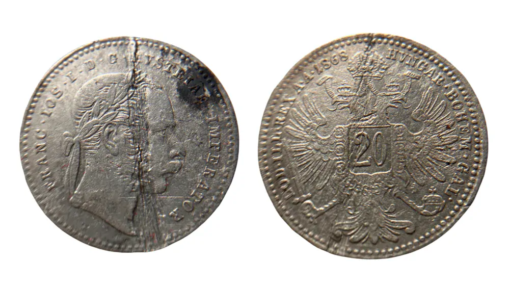 RU - 20 Krejcar 1869 Franz Joseph I. 1848-1916