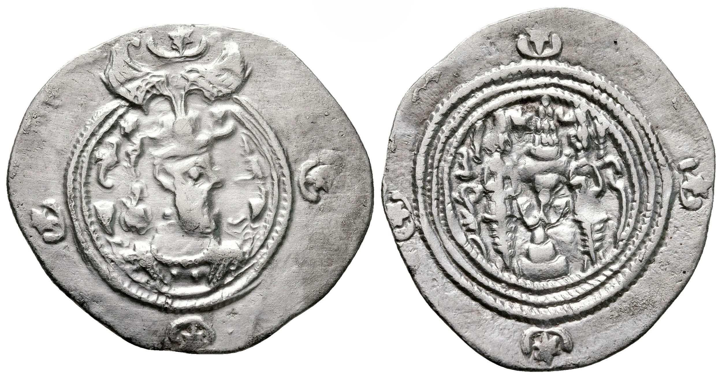 Sásánovská říše - Khusro II, Drachma AR, (3,94g/31mm) 591-628 n.l..