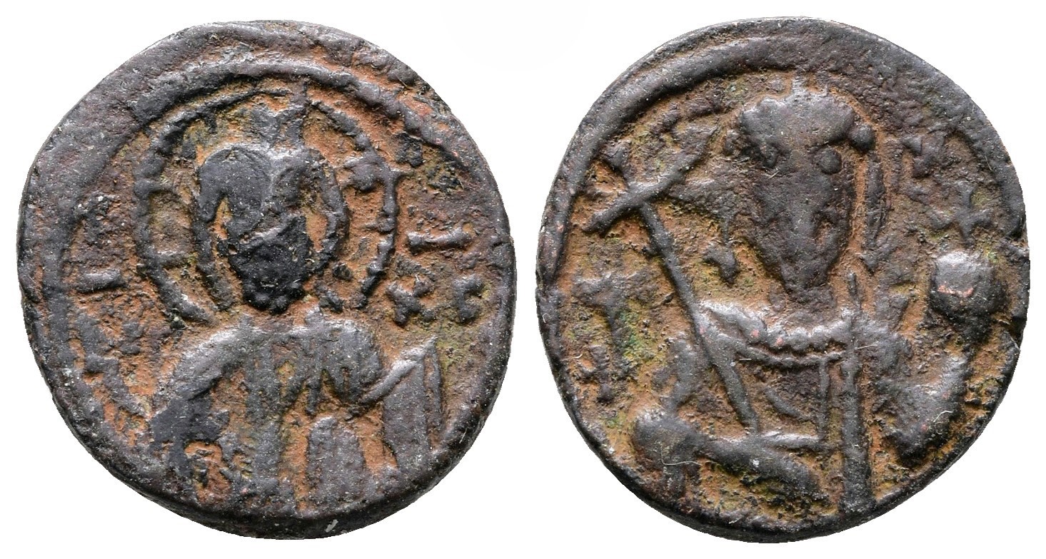 Byzantská říše - Alexius I Comnenus, Half Tetarteron AE 17 mm (2,38g/17mm) 1081-1118 n.l..,